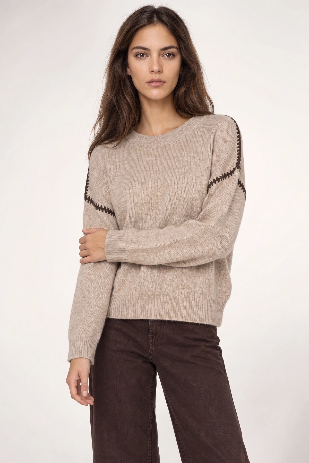 Jenny Sweater In Mocha Chocolate