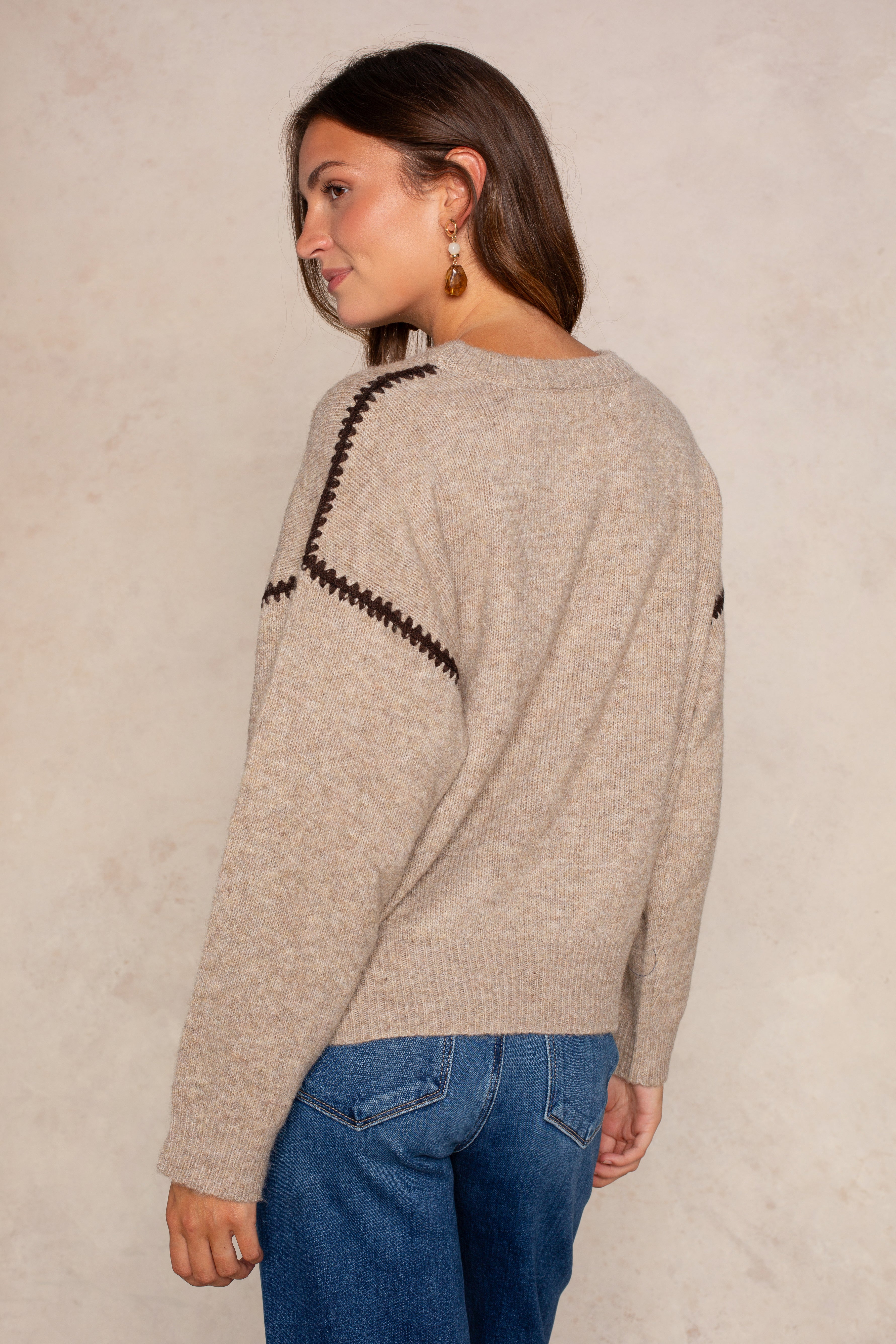 Jenny Sweater In Mocha Chocolate