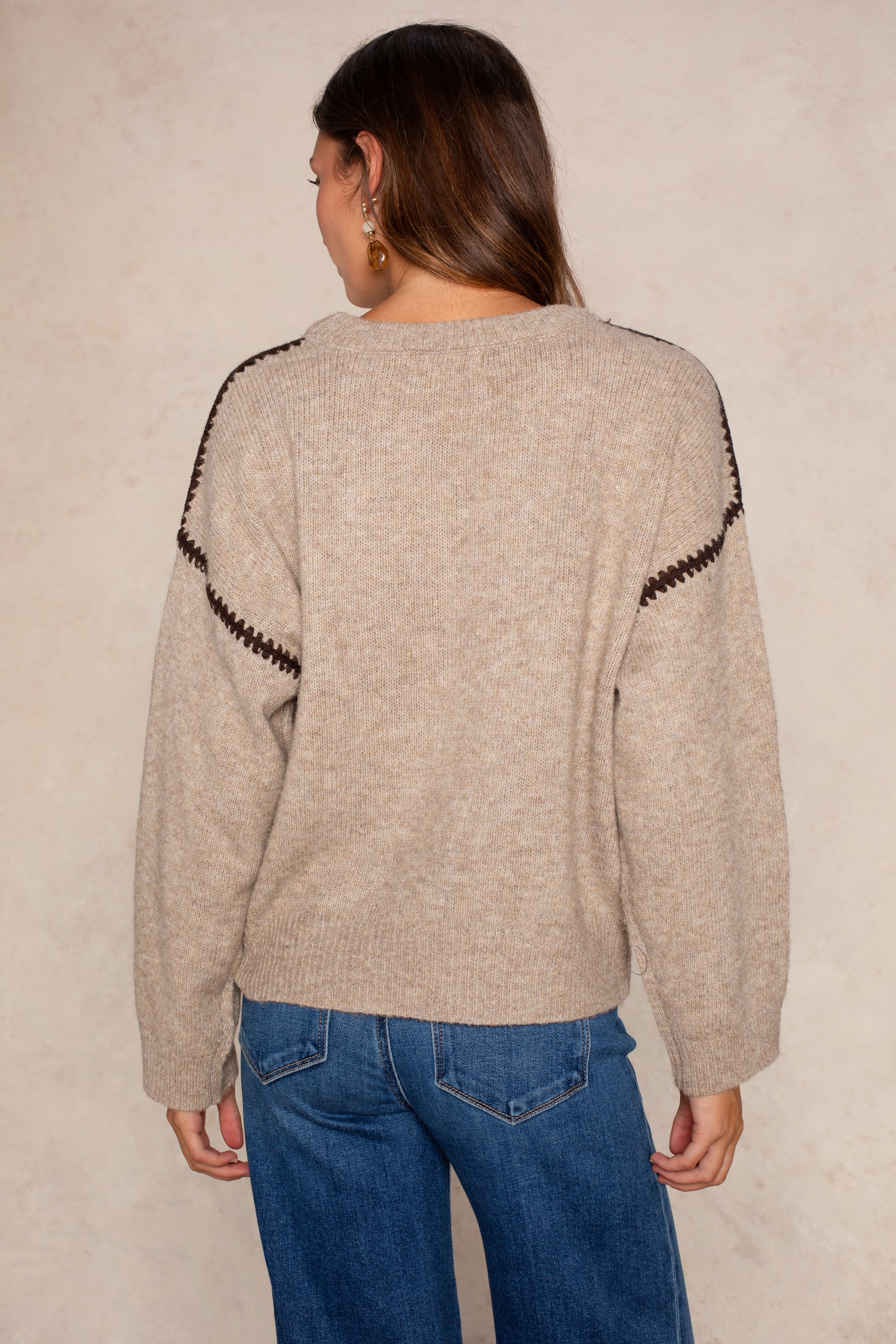 Jenny Sweater In Mocha Chocolate