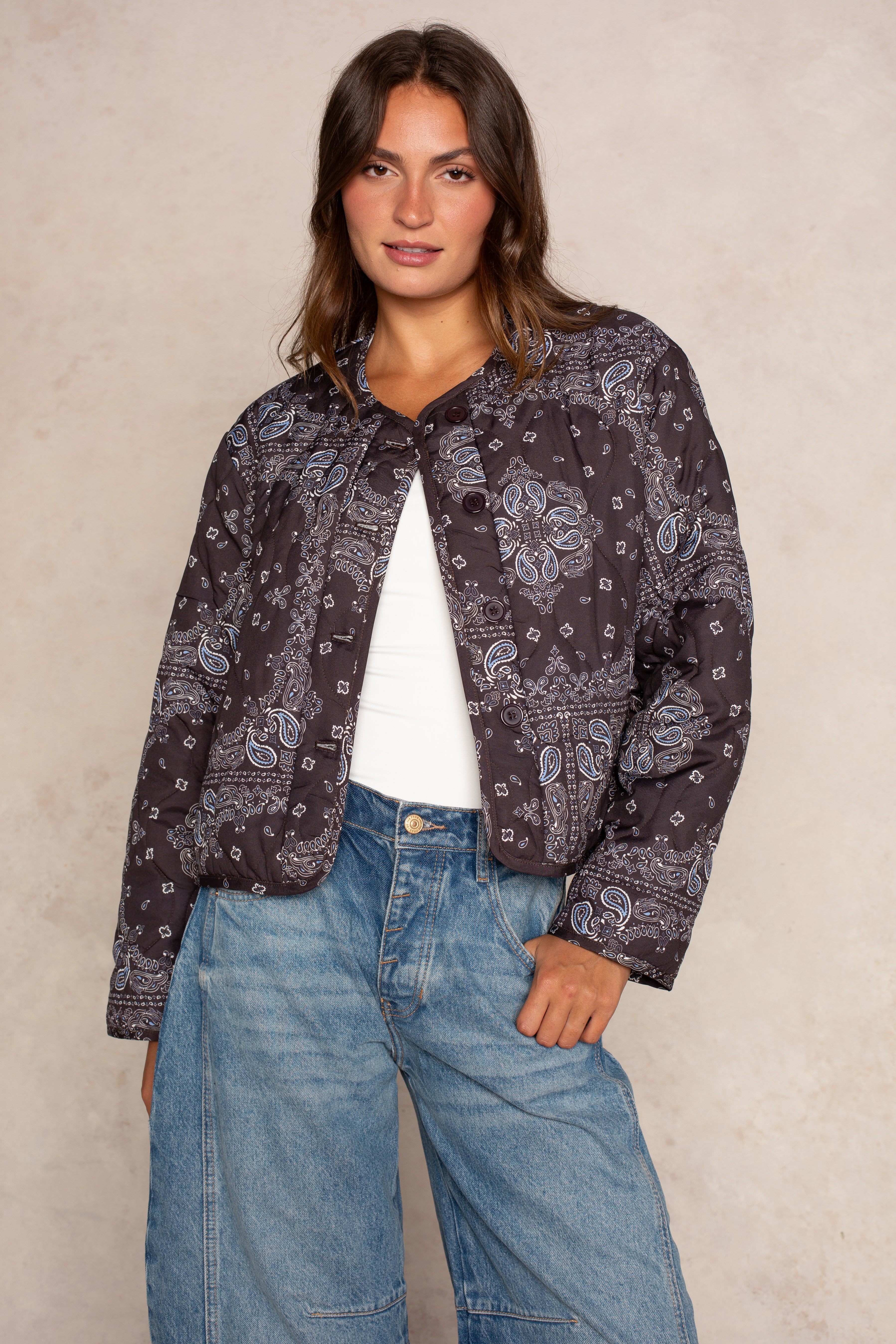 Bella Bandana Quilted Jacket