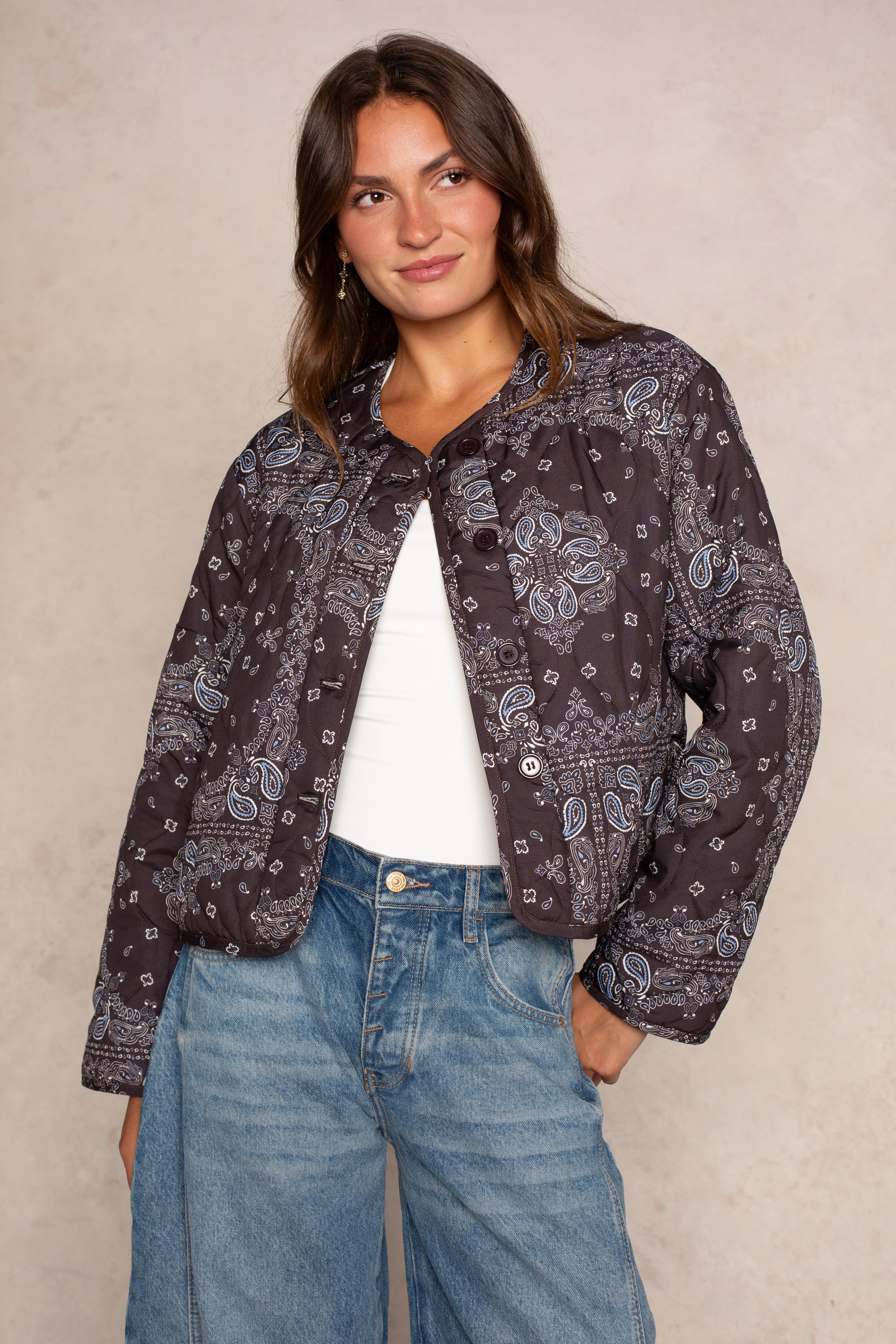 Bella Bandana Quilted Jacket