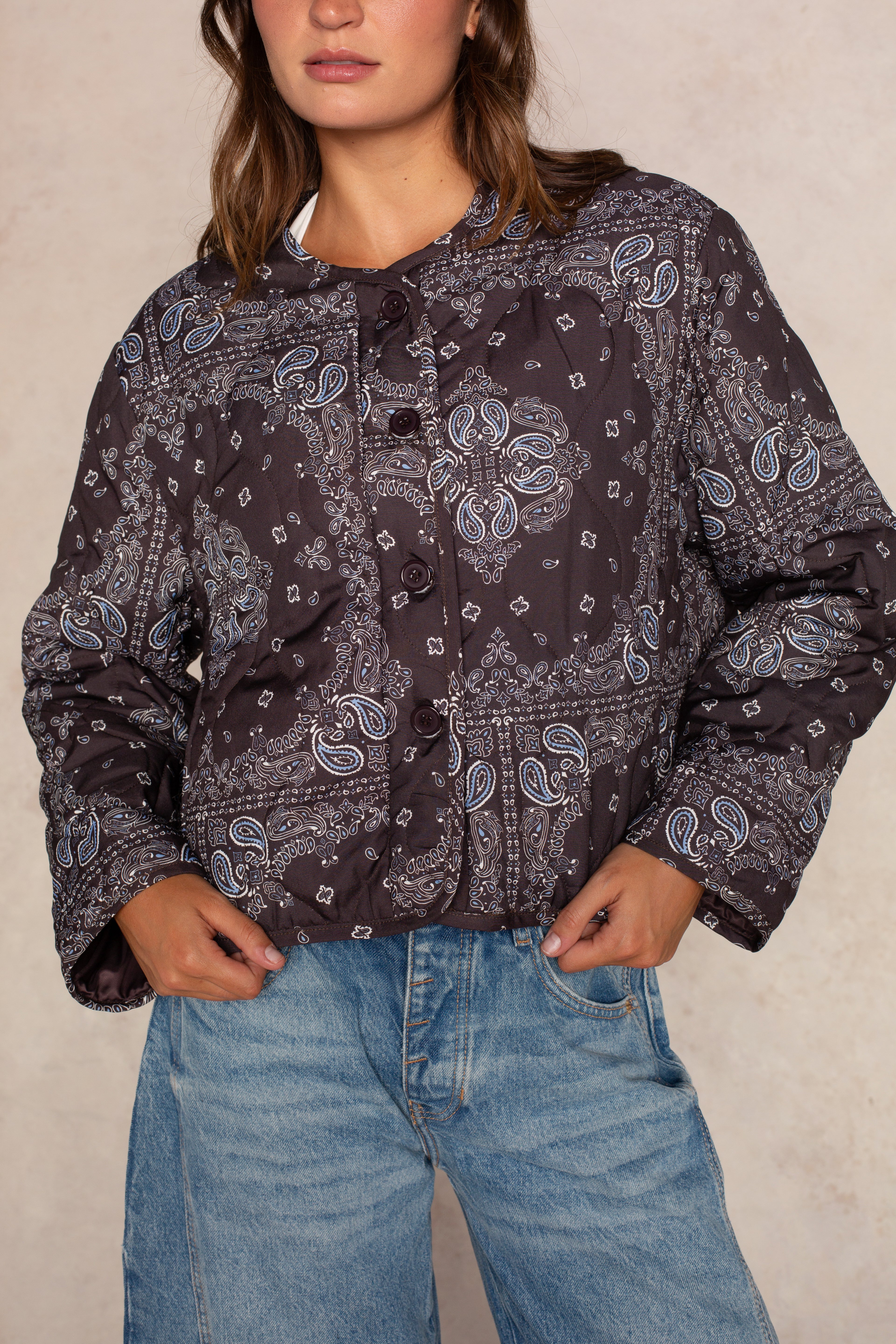 Bella Bandana Quilted Jacket