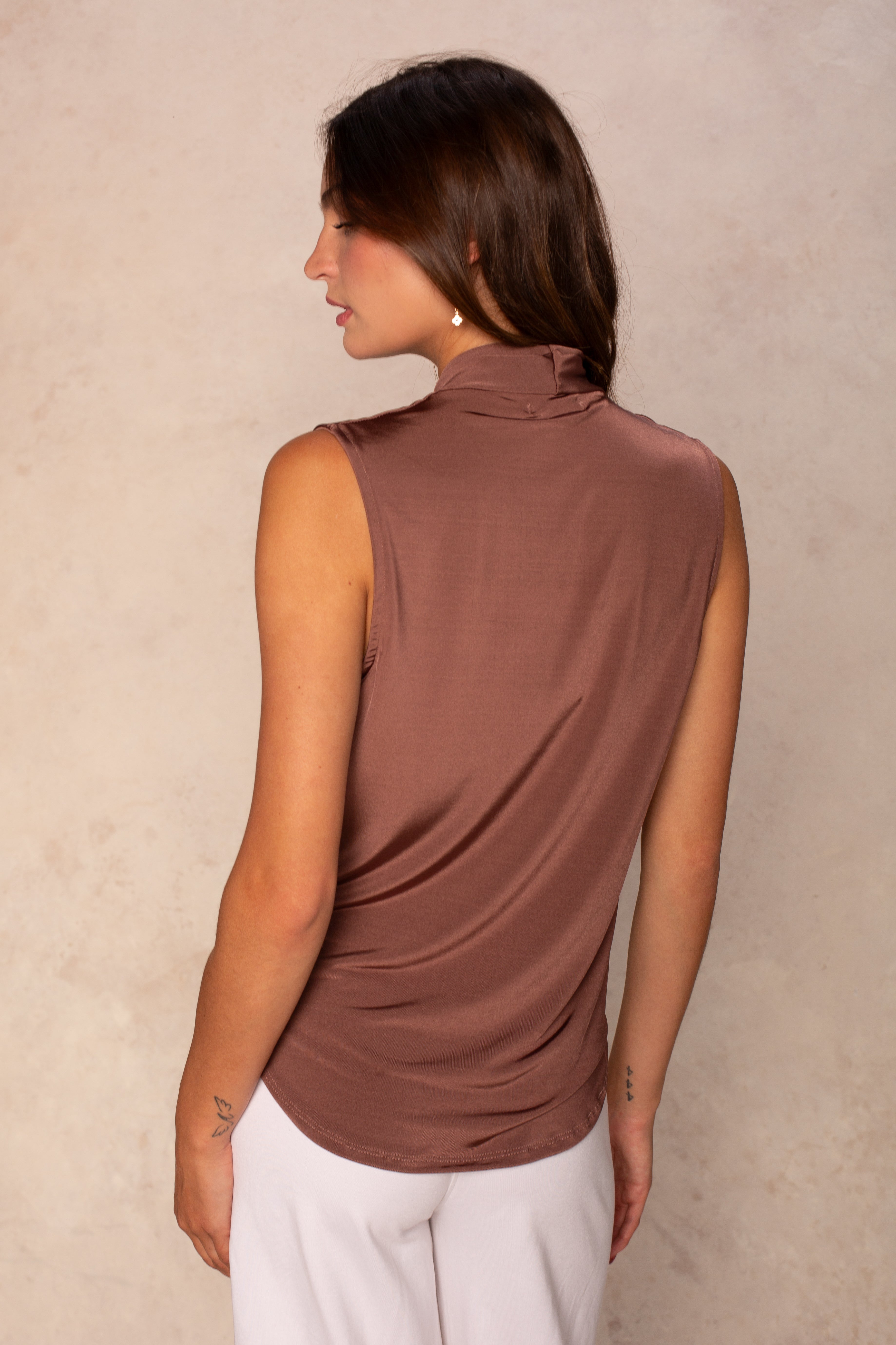 Gwen Sleeveless Wrap Top