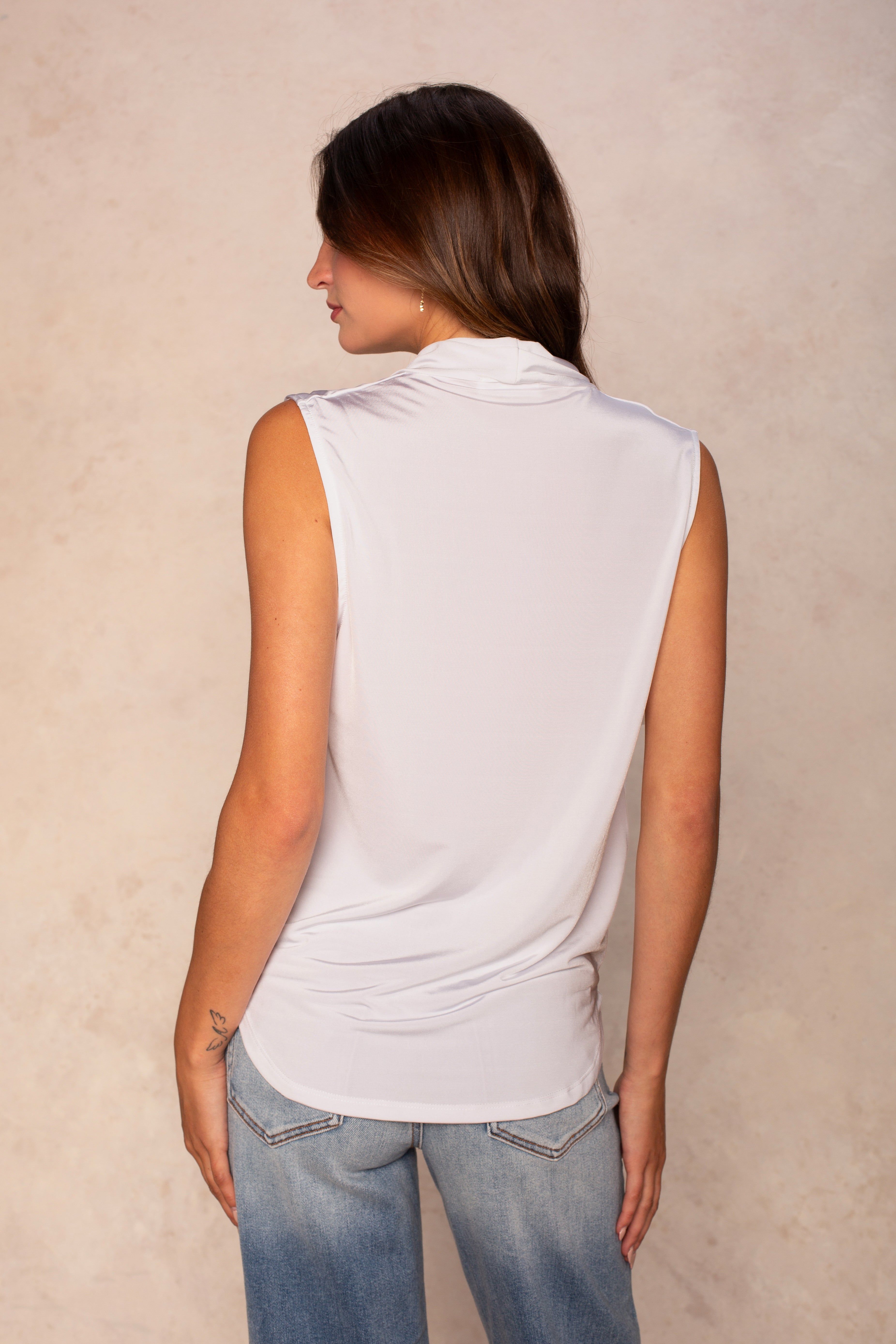 Gwen Sleeveless Wrap Top