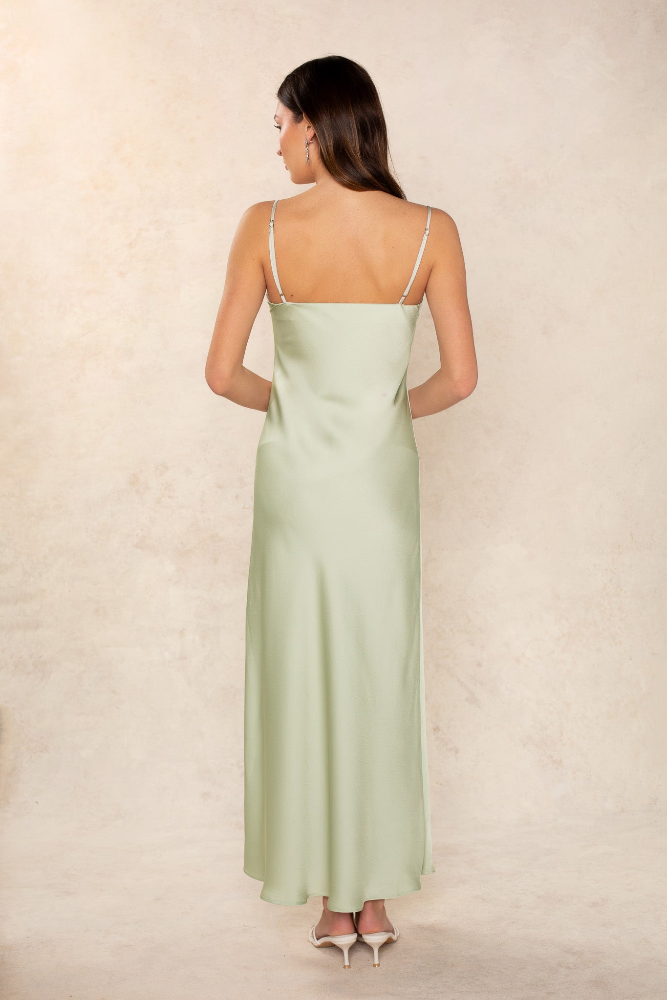fitted lace wedding dress Baobab Blake Dress in Green main image 0