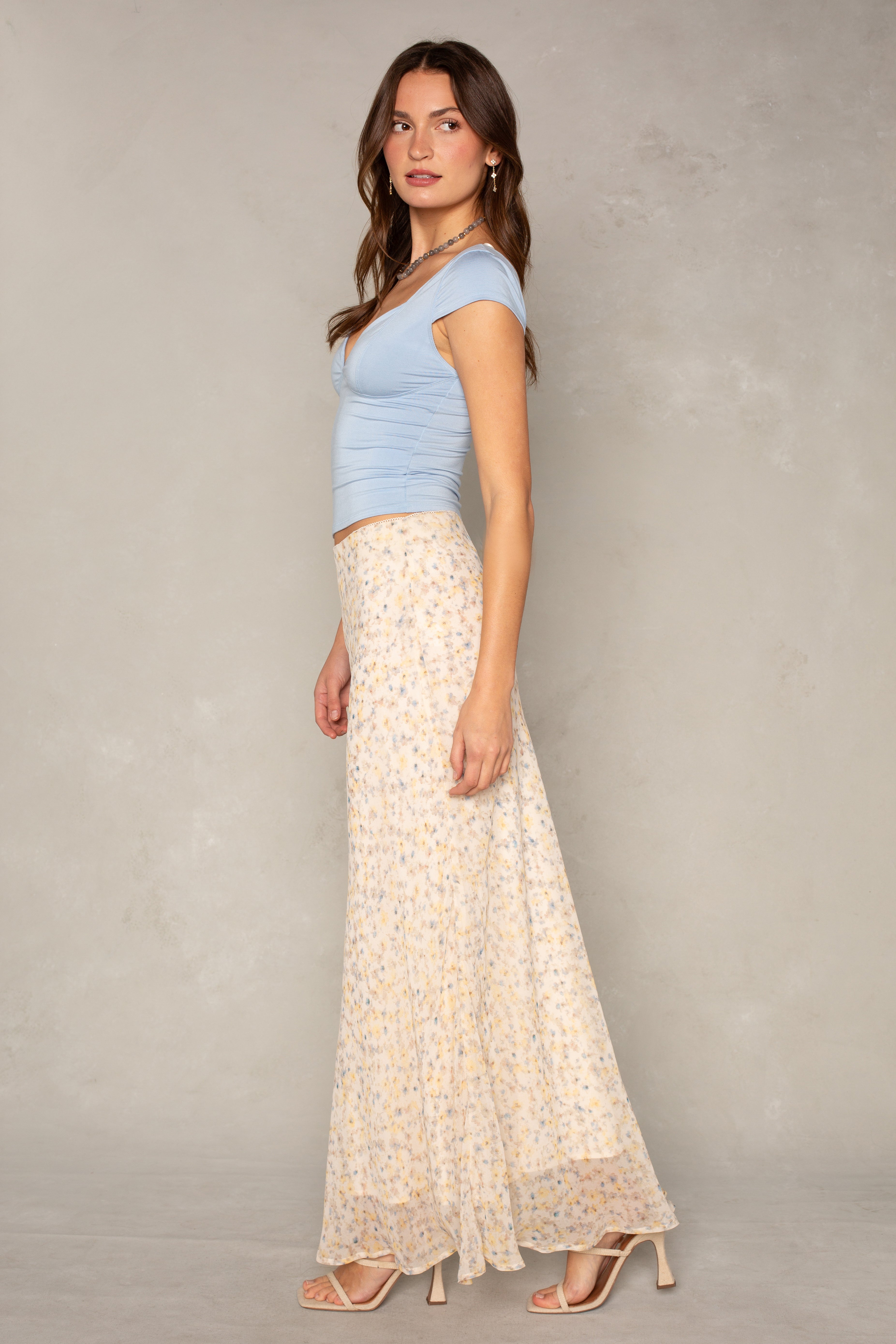 Mollie Floral Midi Skirt