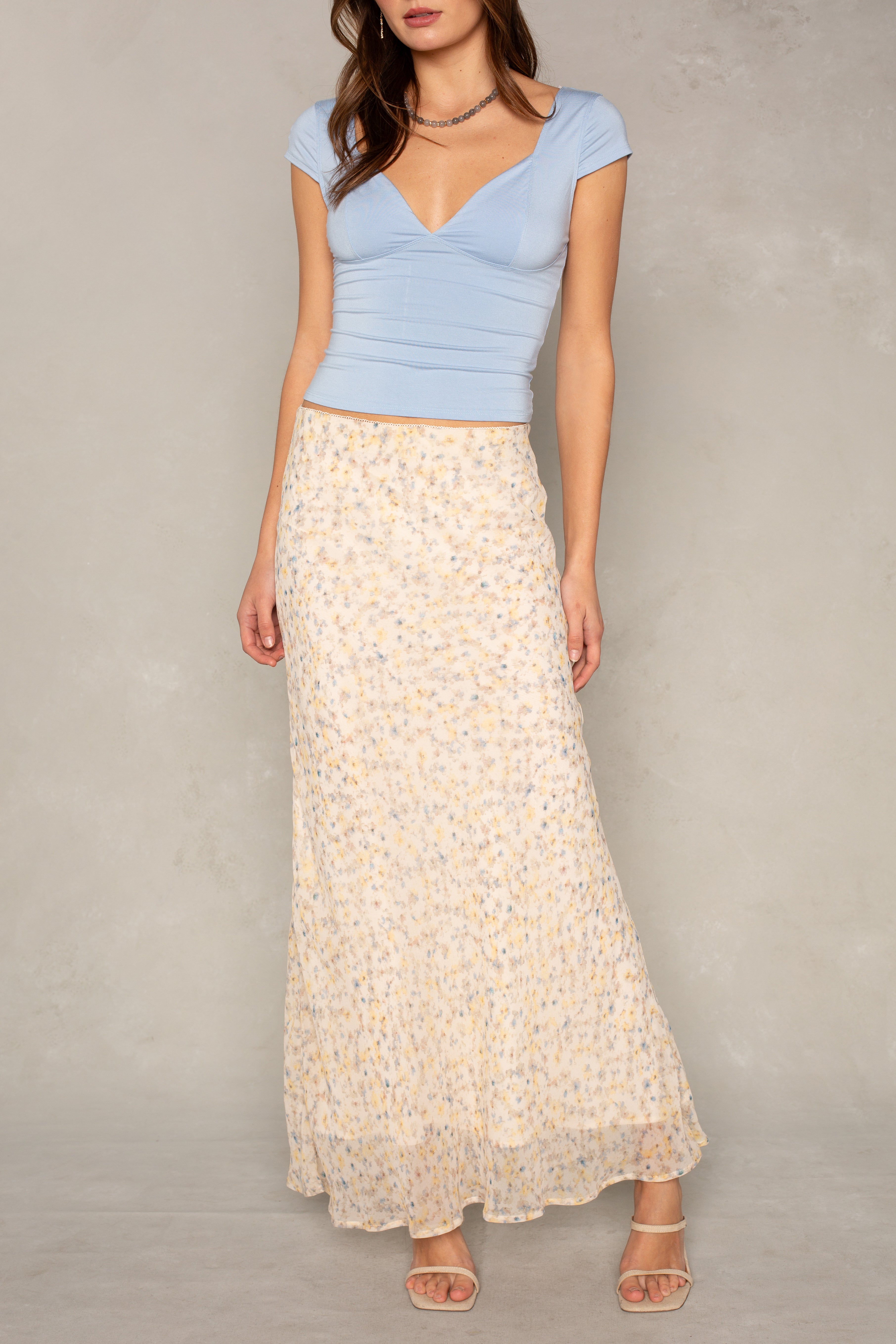 Mollie Floral Midi Skirt