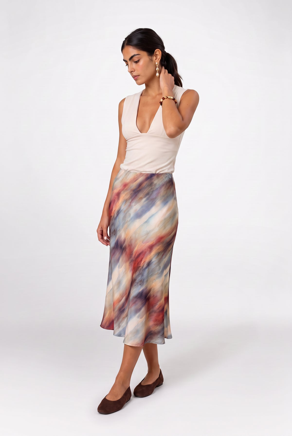 Emilia Satin Skirt