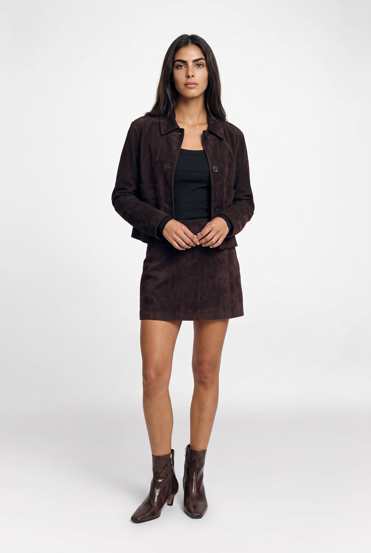Sophie Suede Skirt