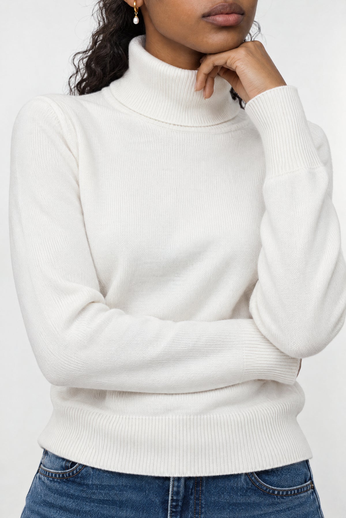 Winnie Turtleneck Sweater In Sea Salt