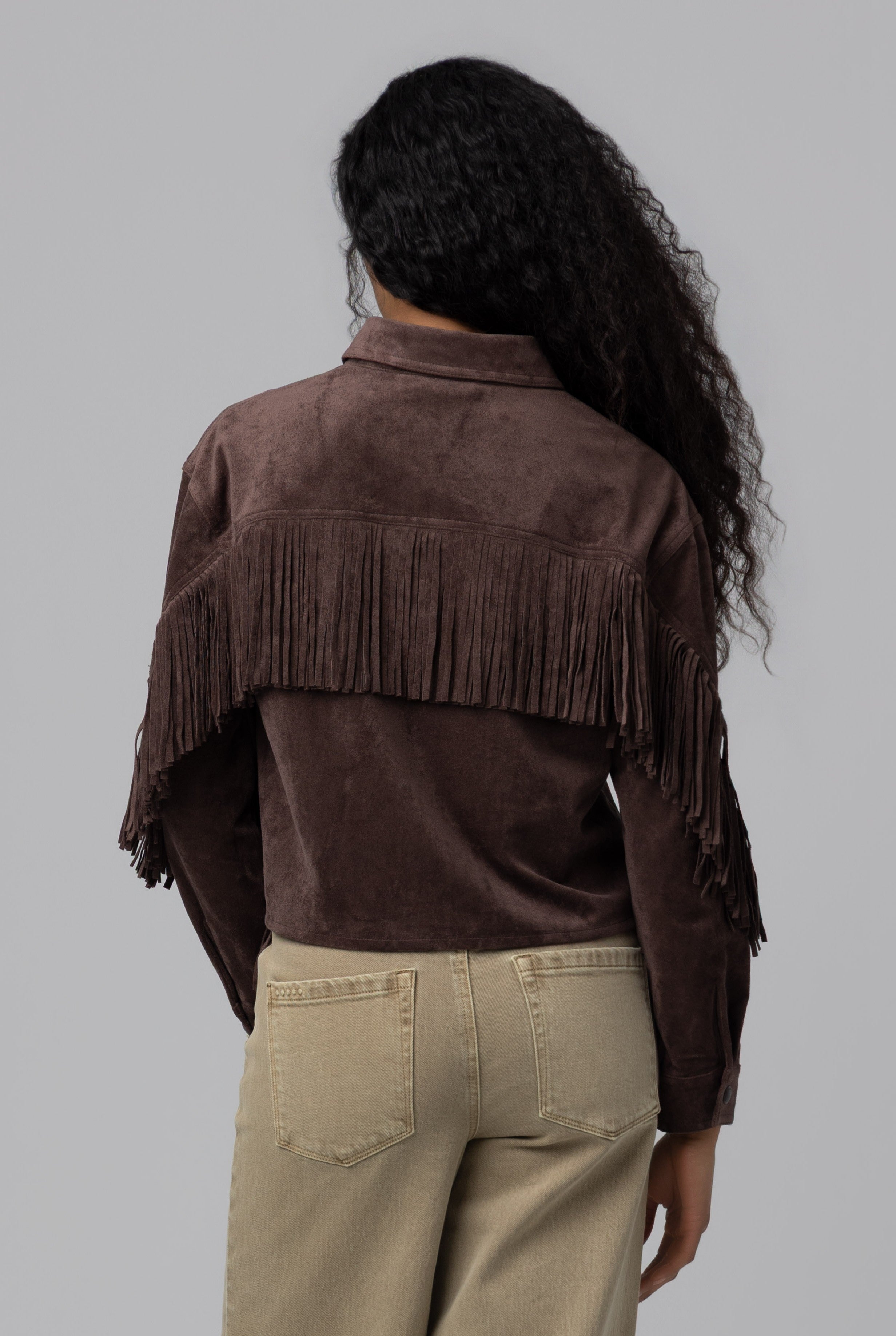 Bonfire Fringe Suede Jacket