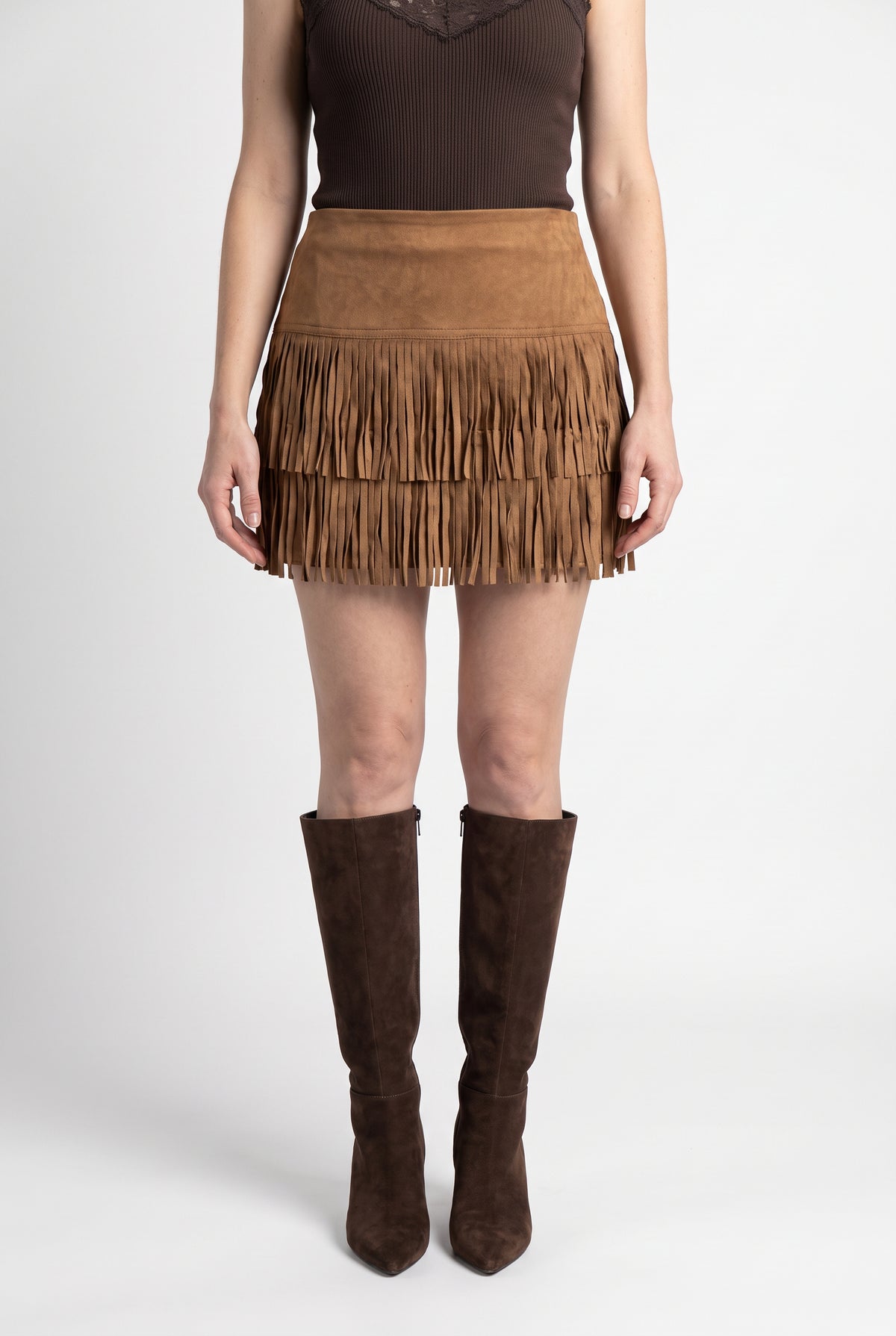 Montana Fringe Mini Skirt