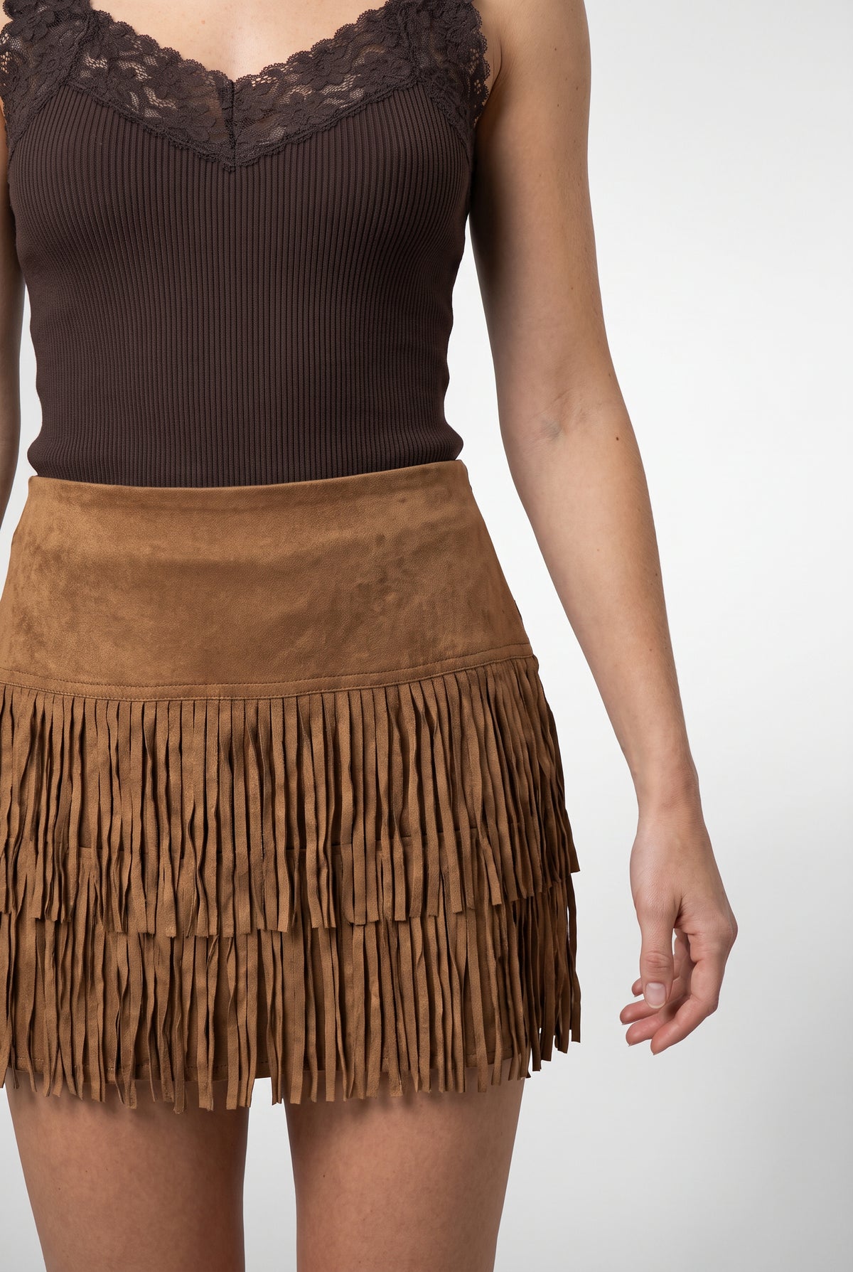 Montana Fringe Mini Skirt