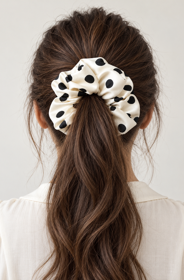 Polka Scrunchie