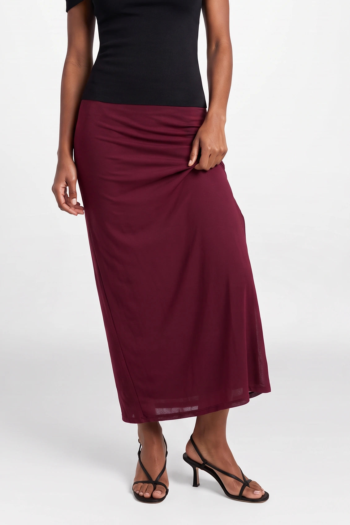 Faye Mesh Midi Skirt