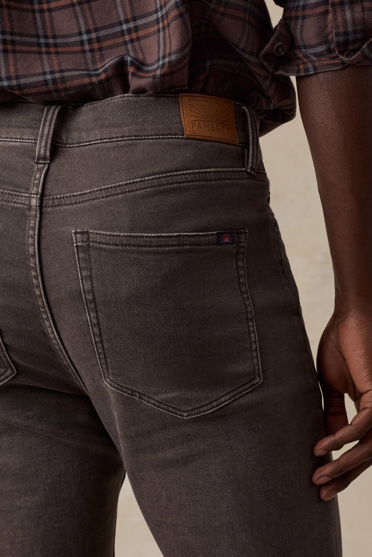 Stretch Terry 5pocket In Coast Brown