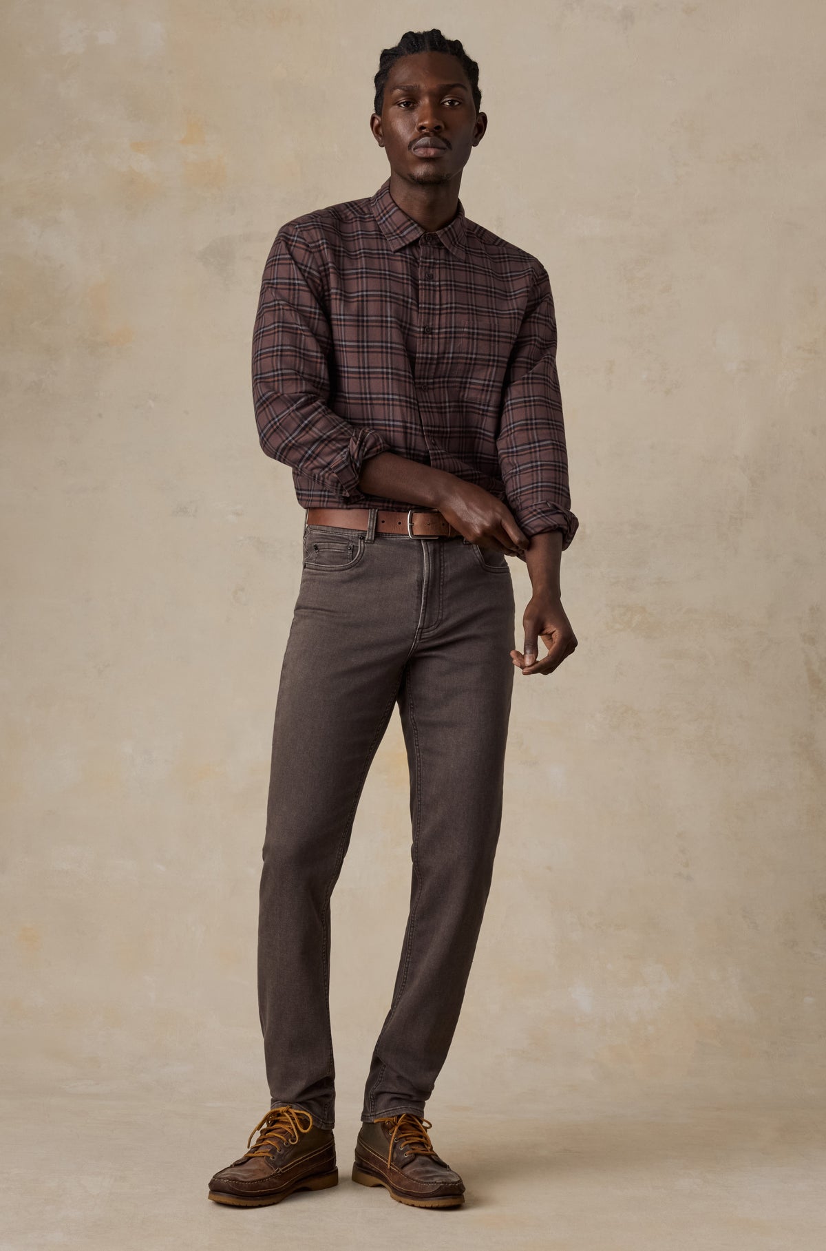 Stretch Terry 5pocket In Coast Brown