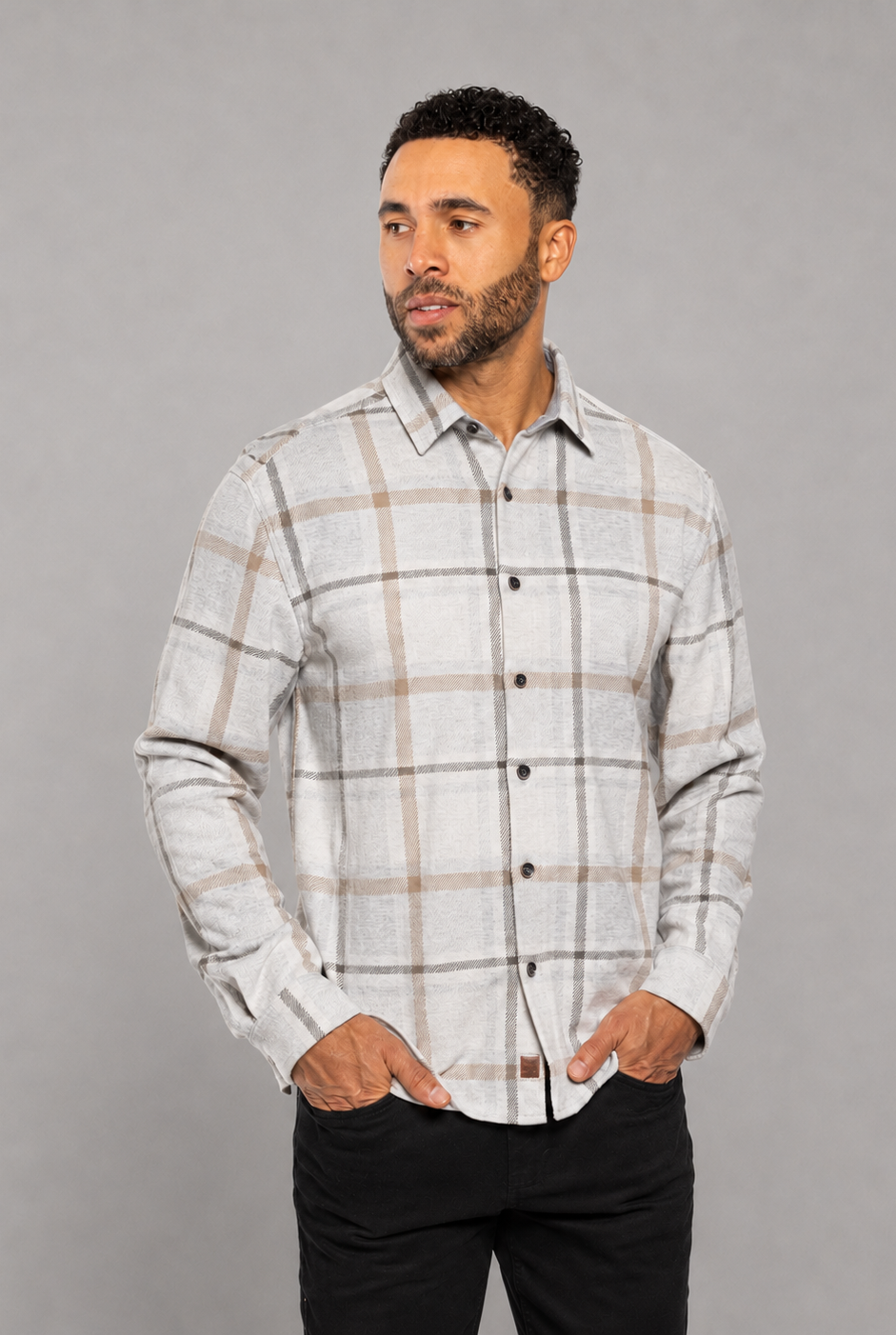 Cala Plaids Shirt In Ivory