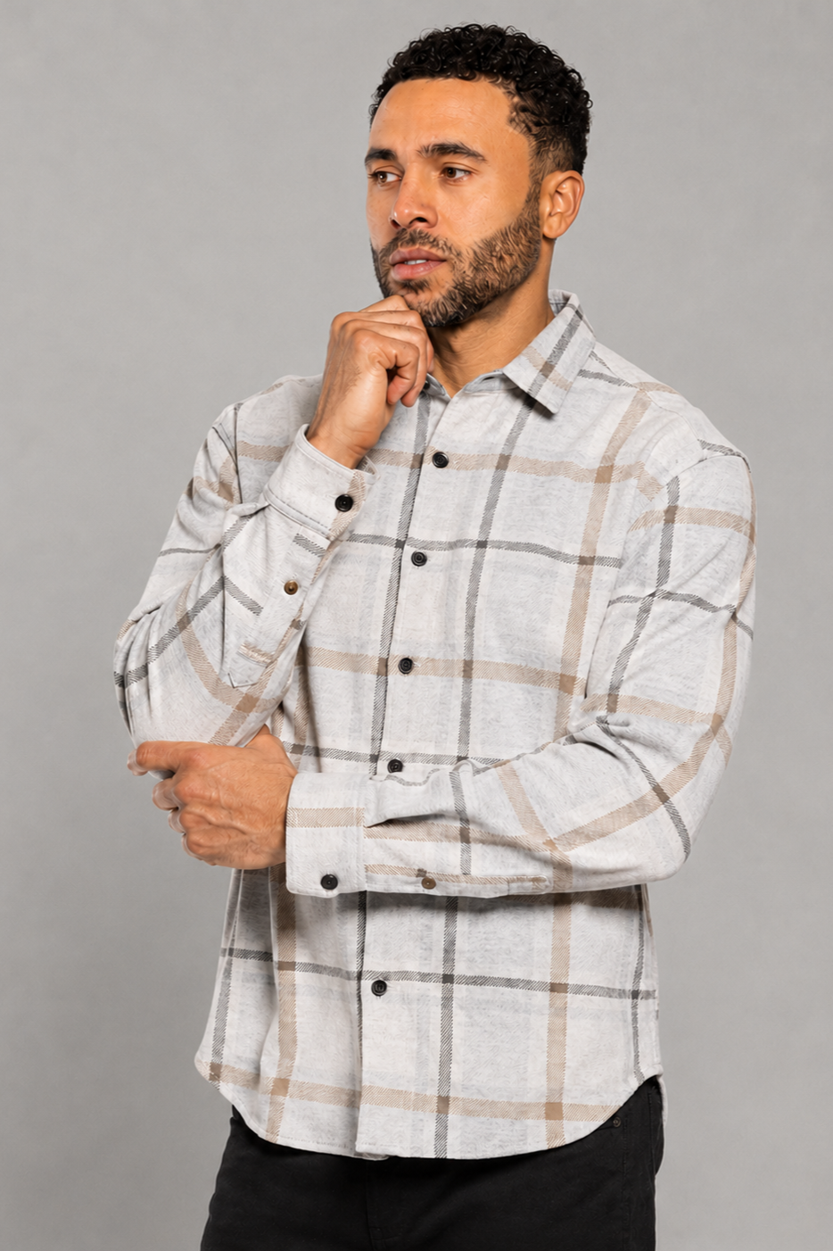 Cala Plaids Shirt In Ivory