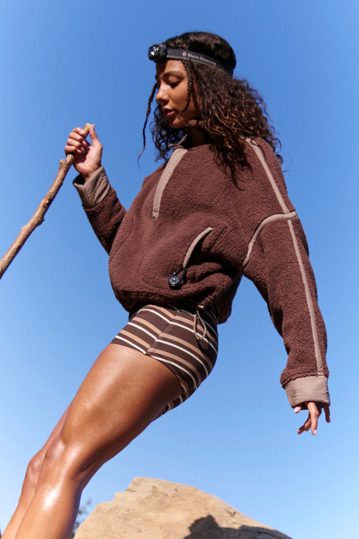 Mountain High 1/2 Zip In Cocoa