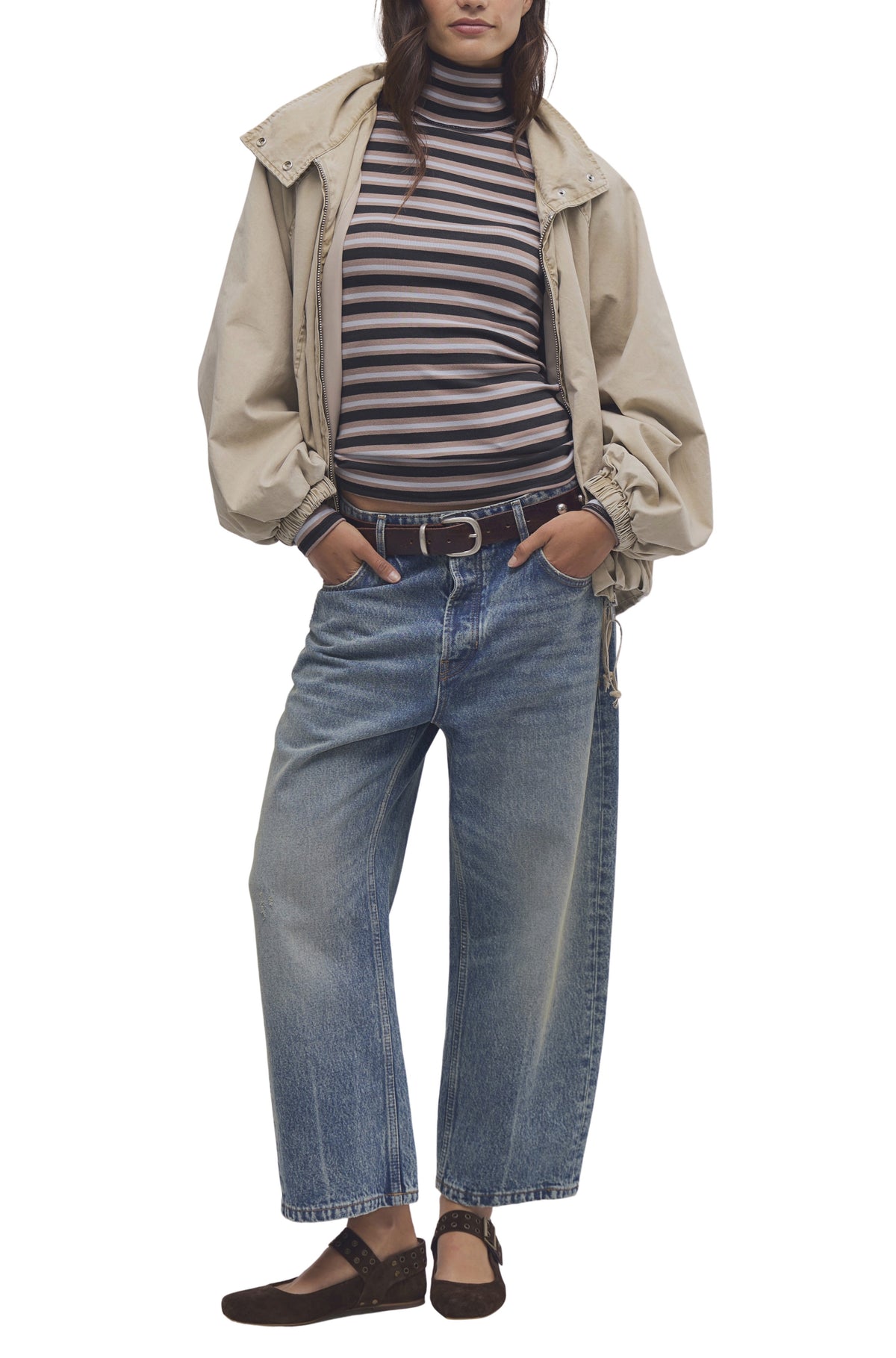 Good Good Turtle Stripe In Washed Black