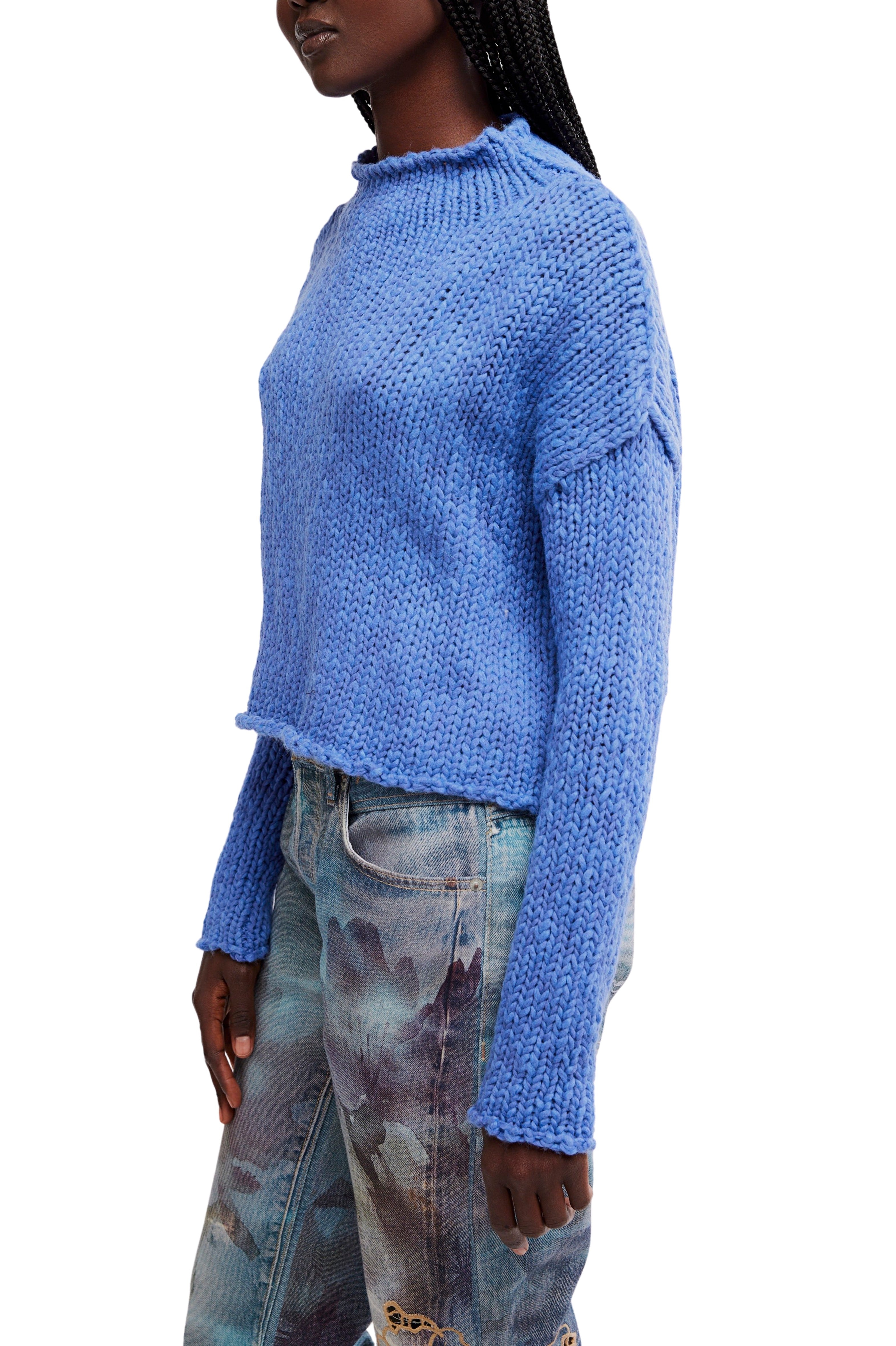 Opal Sweater In Peri Blue