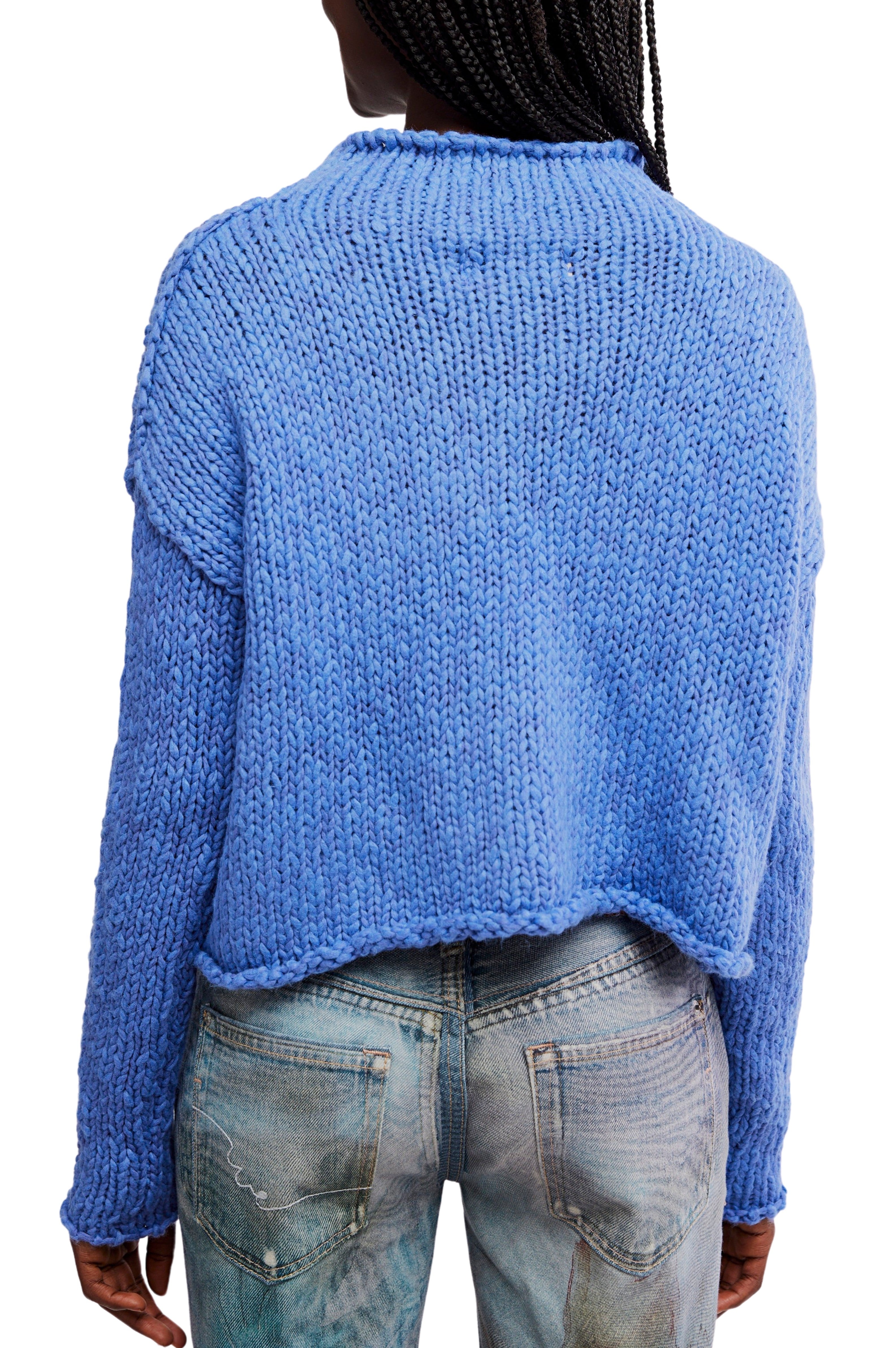 Opal Sweater In Peri Blue