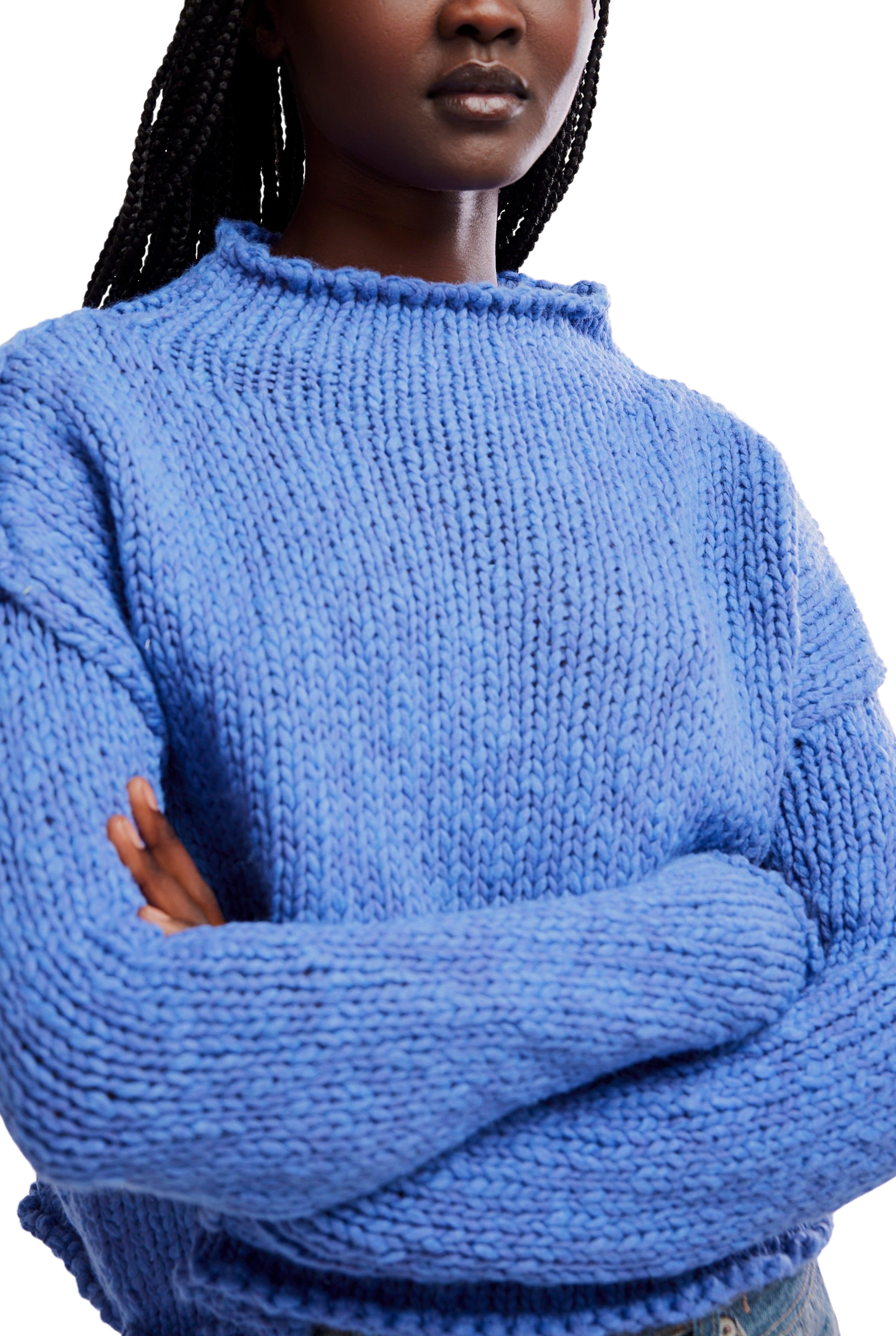 Opal Sweater In Peri Blue