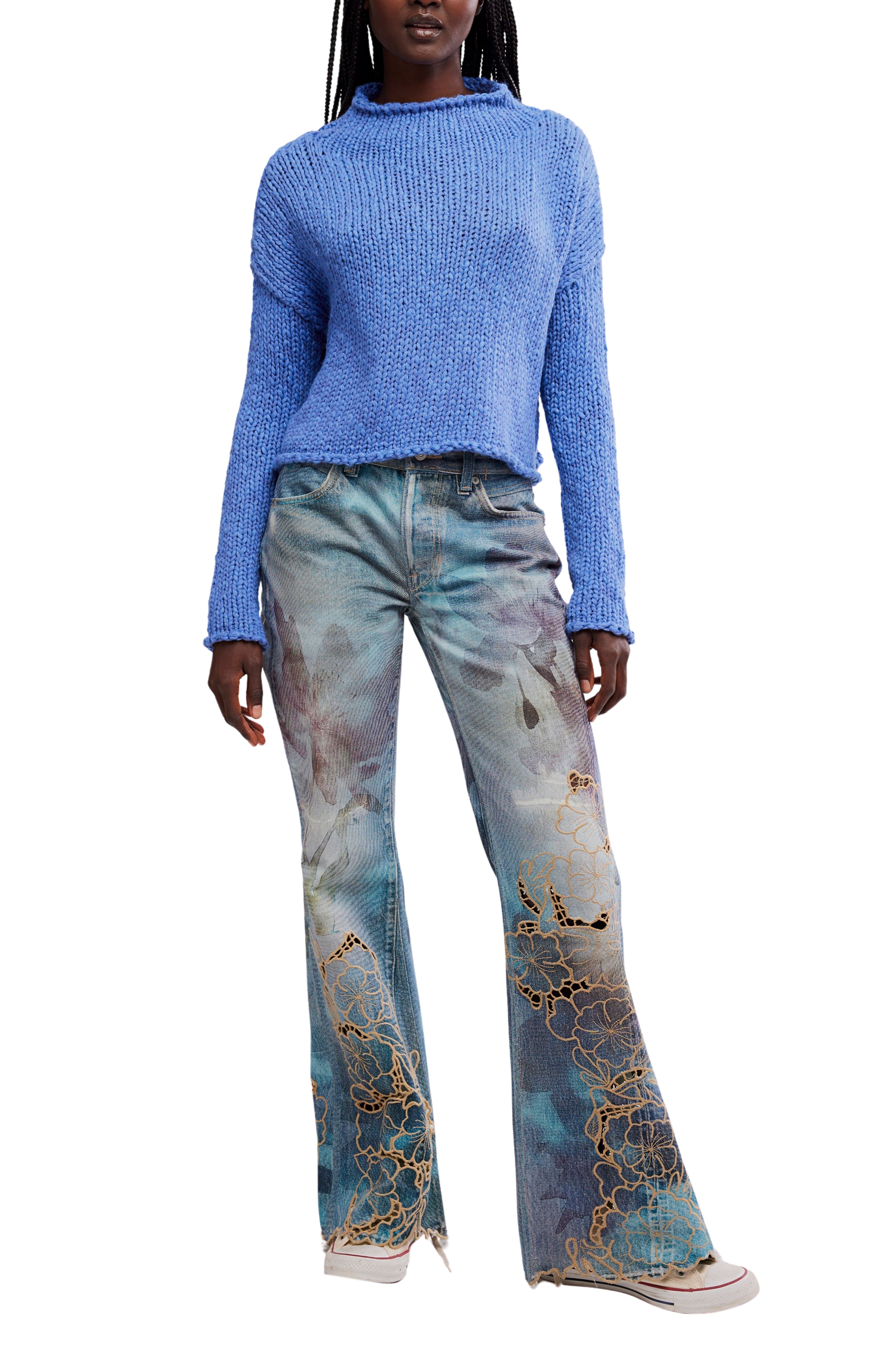 Opal Sweater In Peri Blue