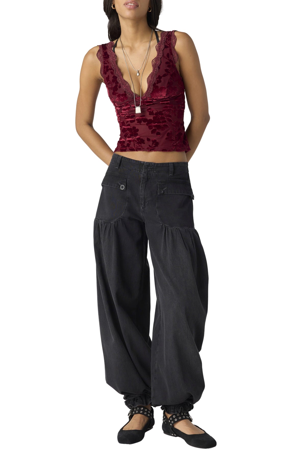 Loved You First Cami In Cabernet