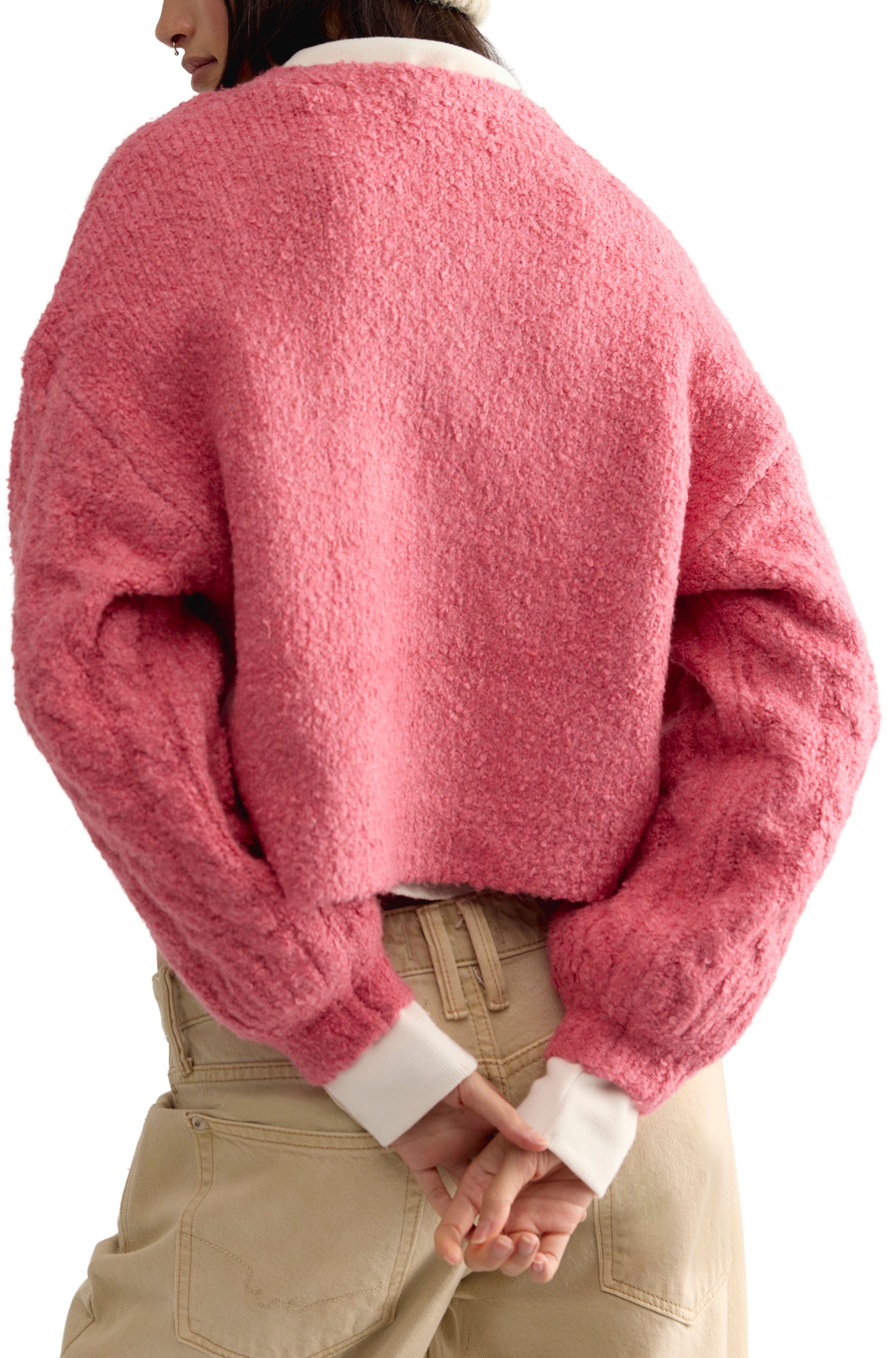 Thistle Cardi In Vintage Rose