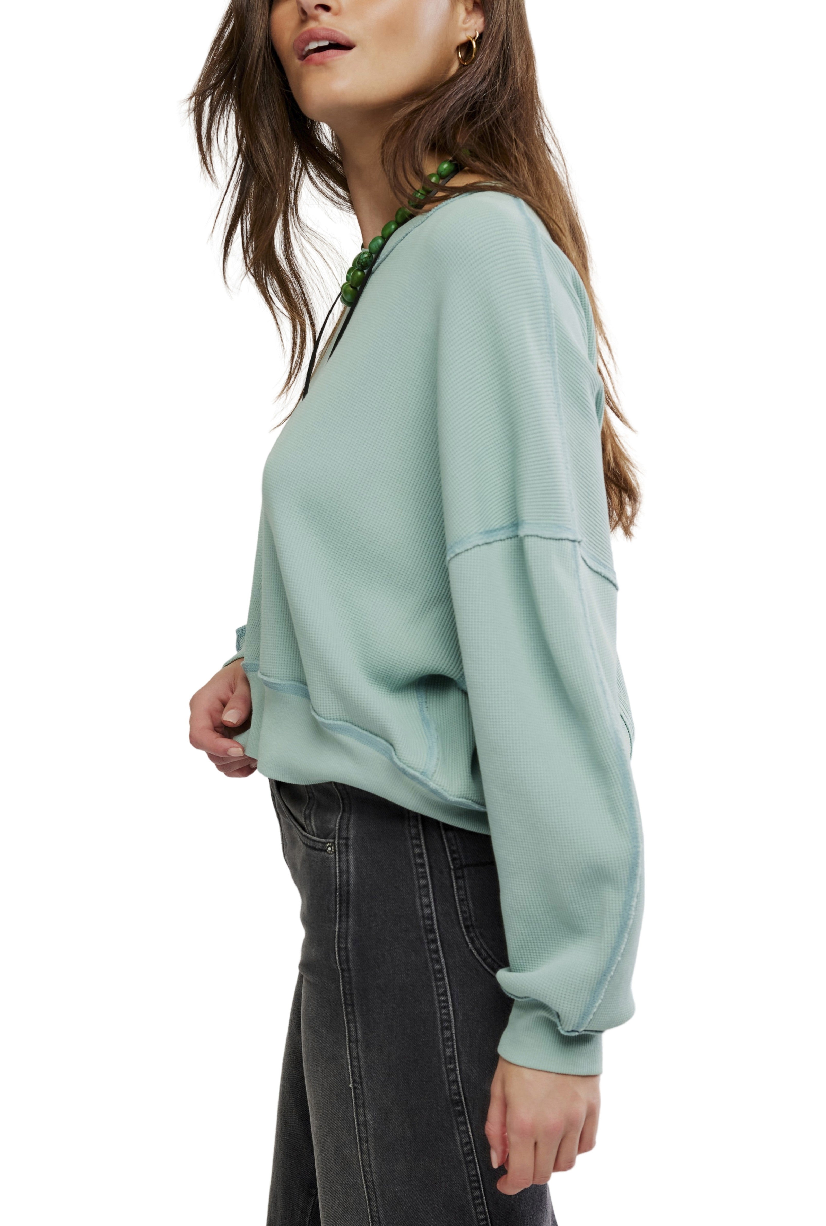 Skyline Tee In Aqua