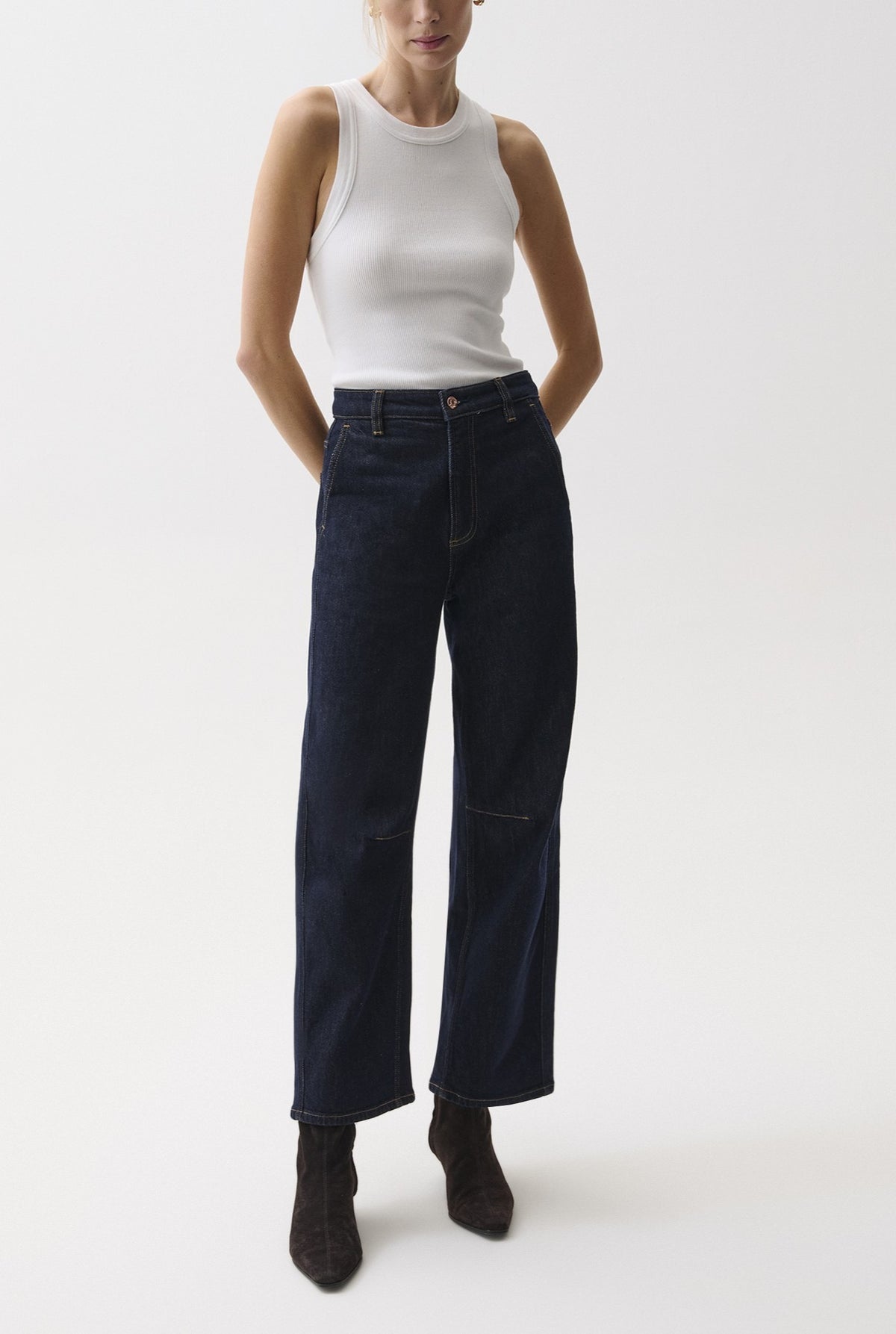 Beau Seamed Crescent Jean