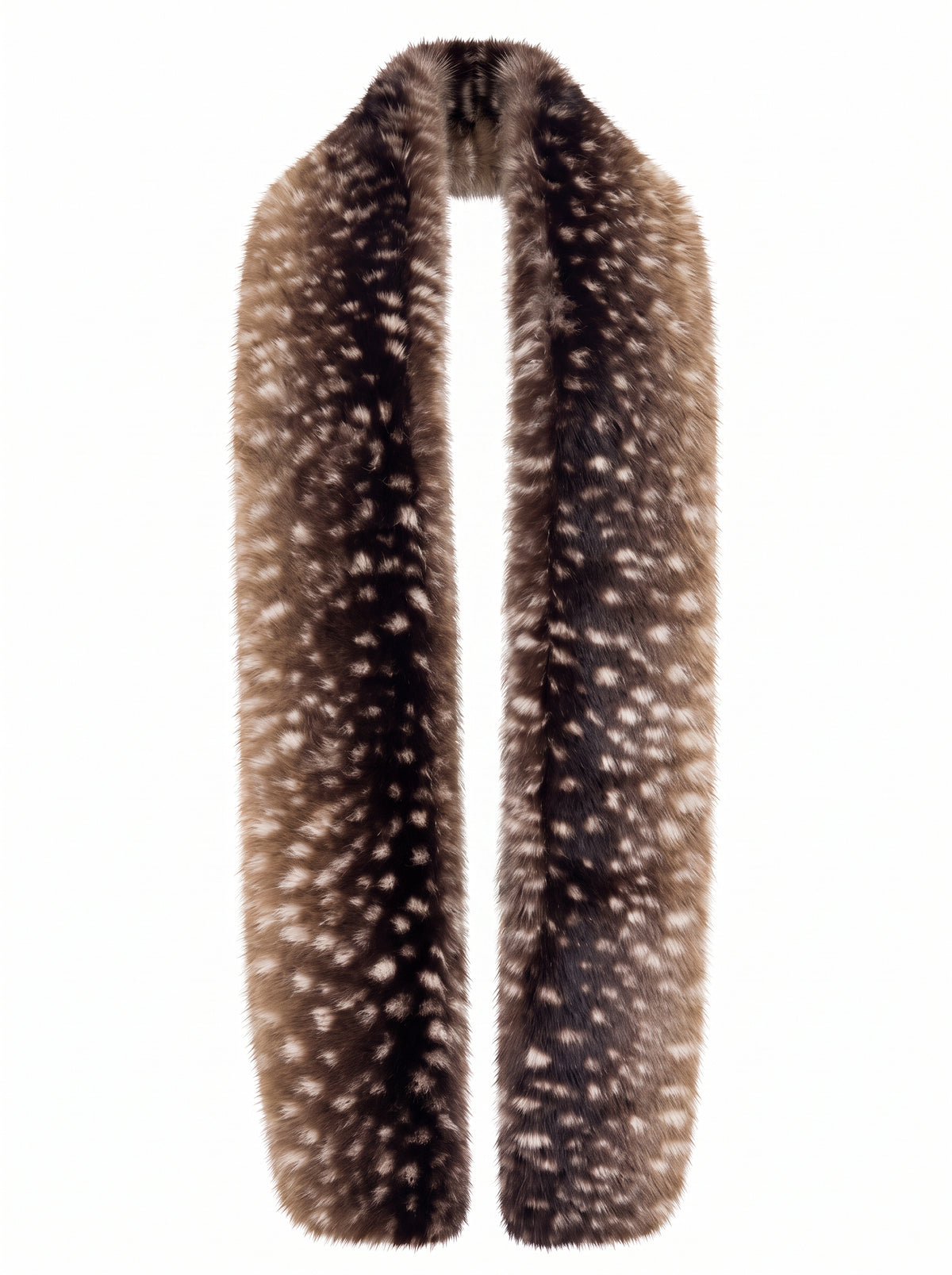 Long Pile Skinny Scarf In Deer