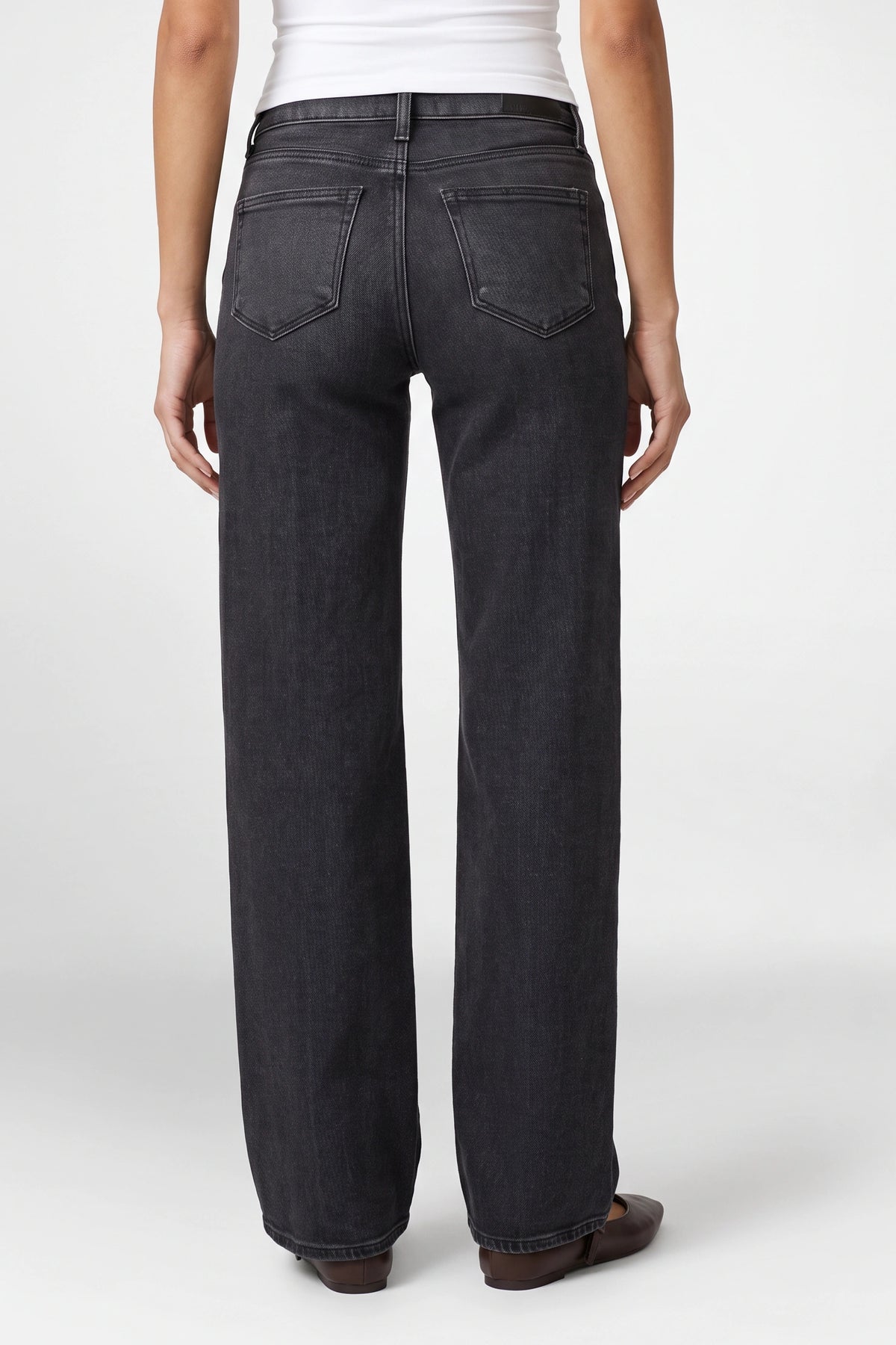 Tatum 32" Mid-Rise Wide Leg In Ink Black