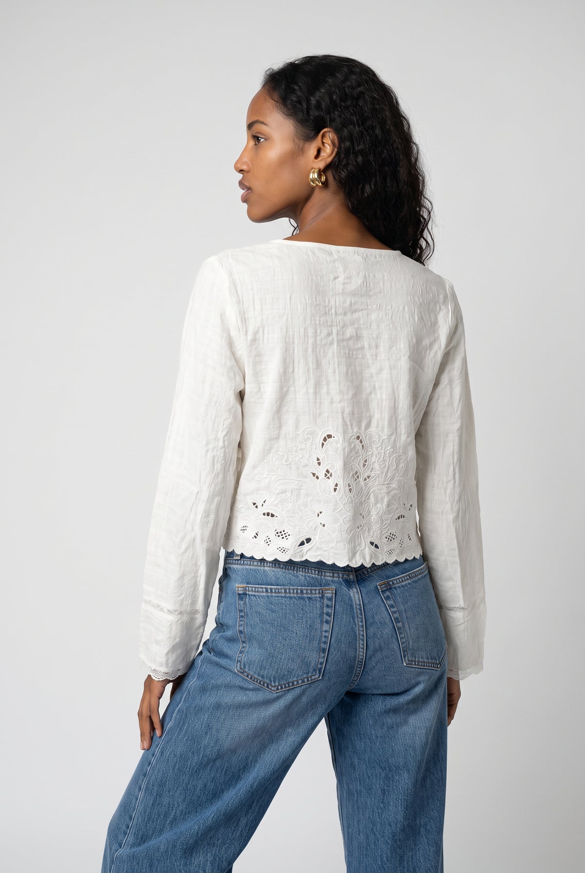 Desert Sunset Long Sleeve In Ivory