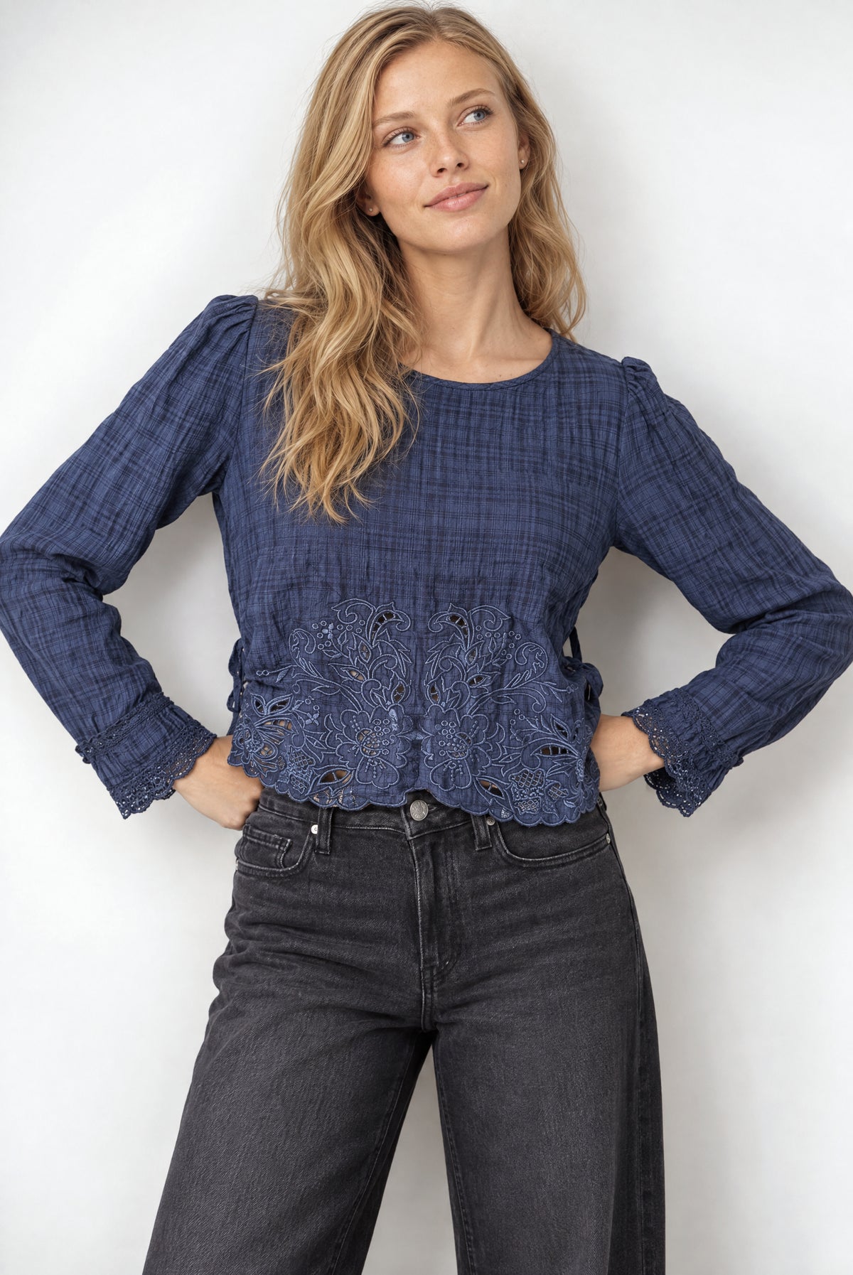 Desert Sunset Long Sleeve In Navy