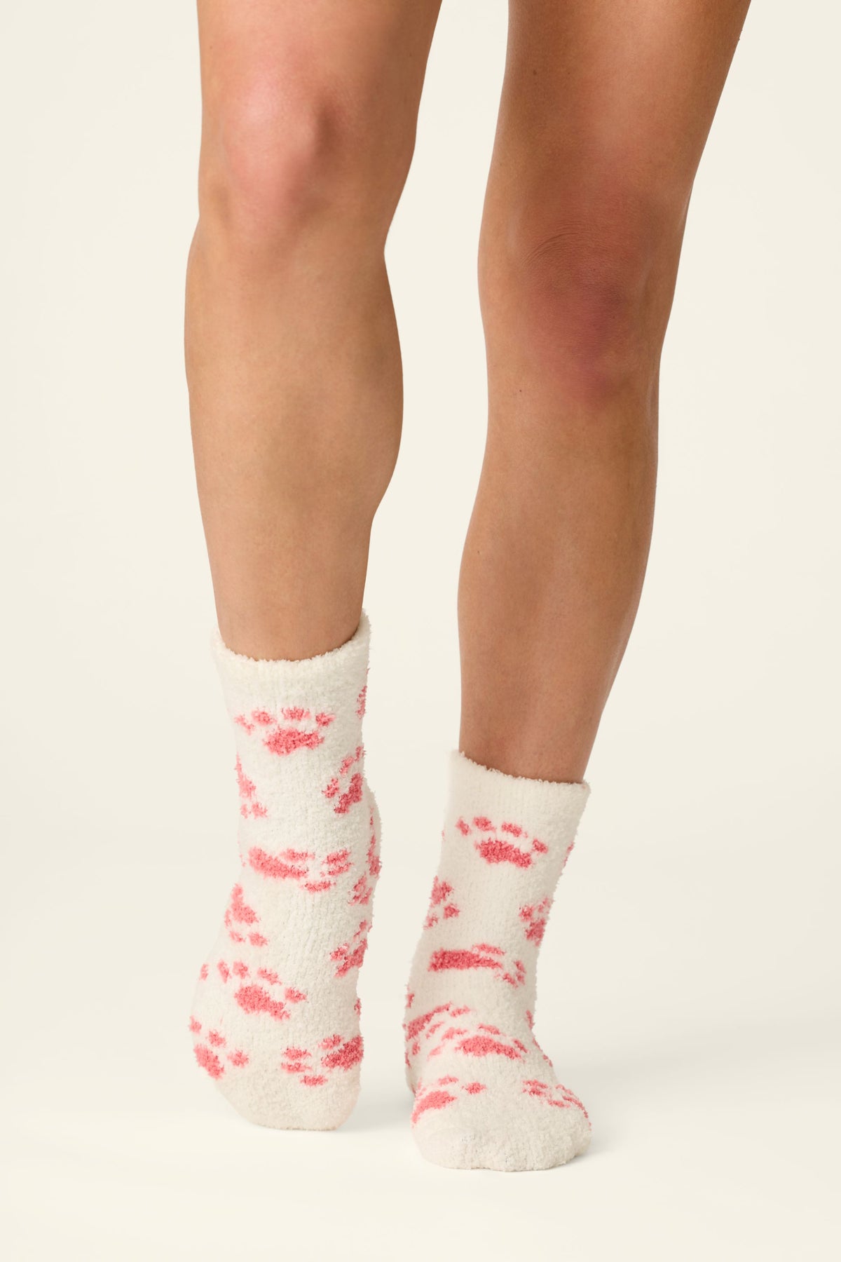 Pawprints Cozy Crew Socks