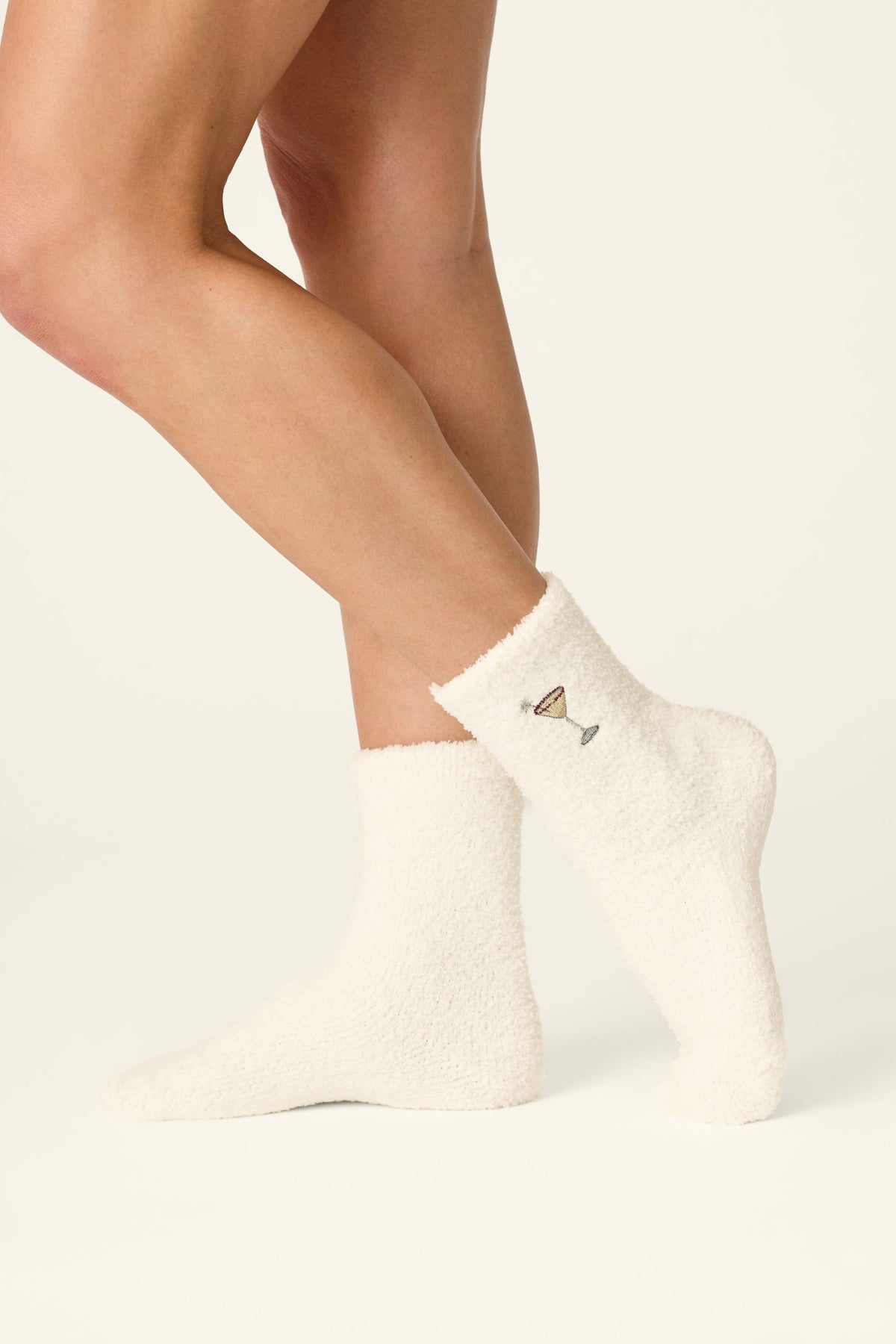 Holiday Martini Cozy Crew Sock