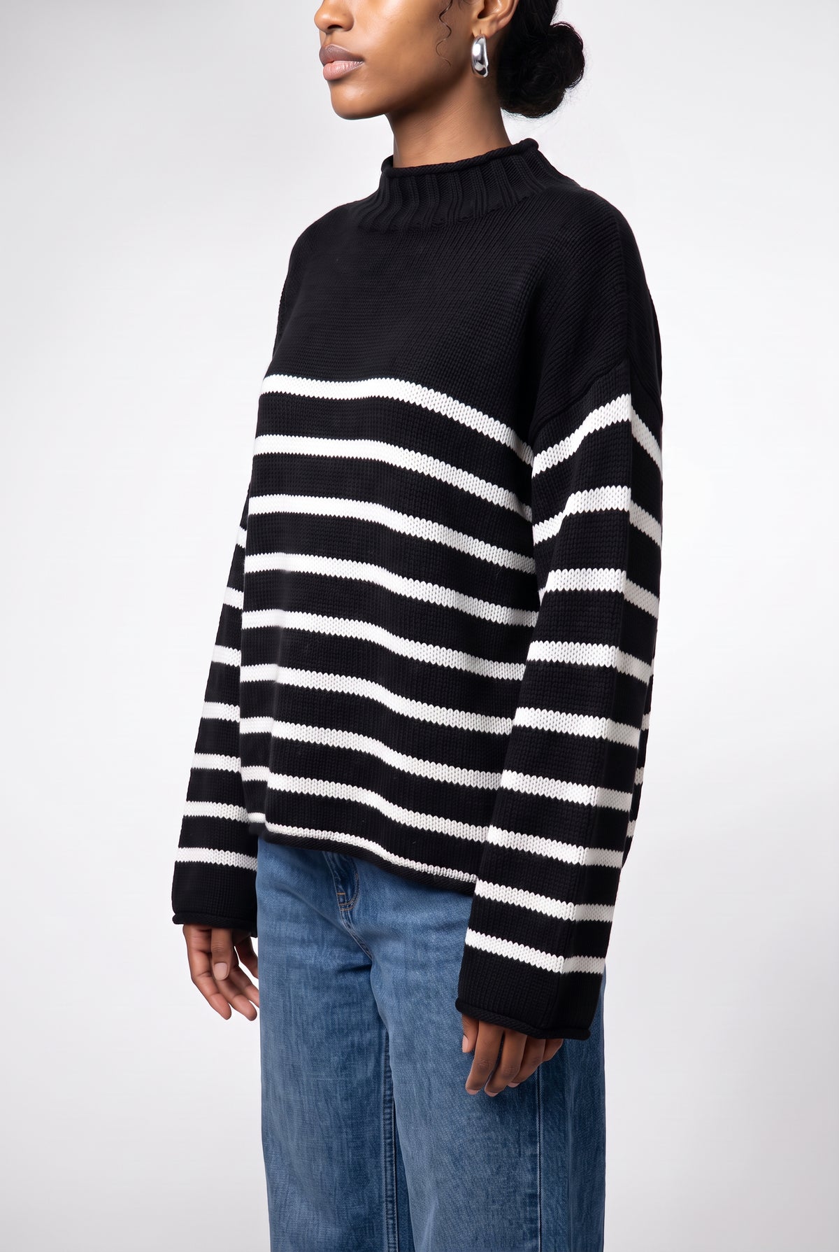 Grace Rolled Neck Long Sleeve Sweater