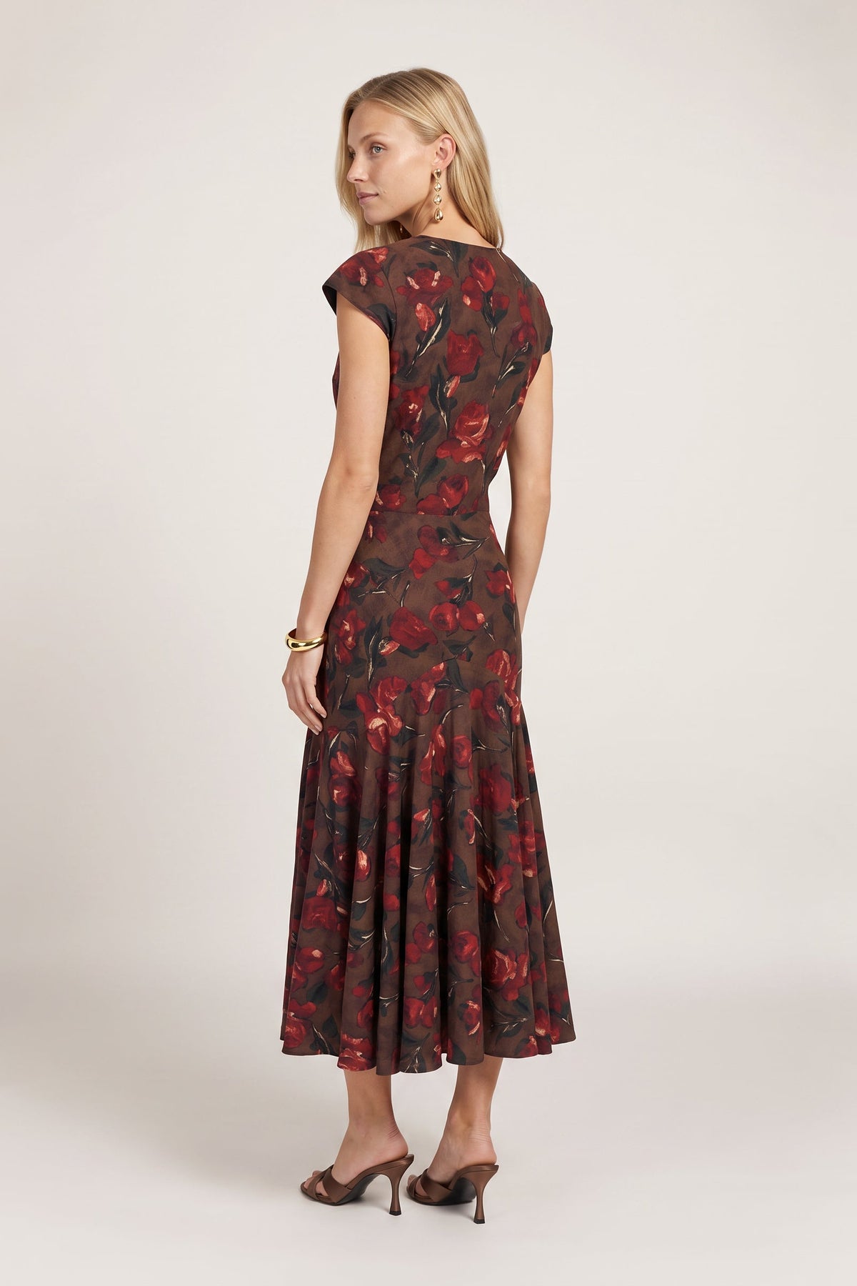 Juliette Cap Sleeve Maxi Dress
