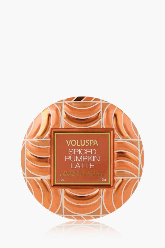 Spiced Pumpkin Latte Mini Tin Candle