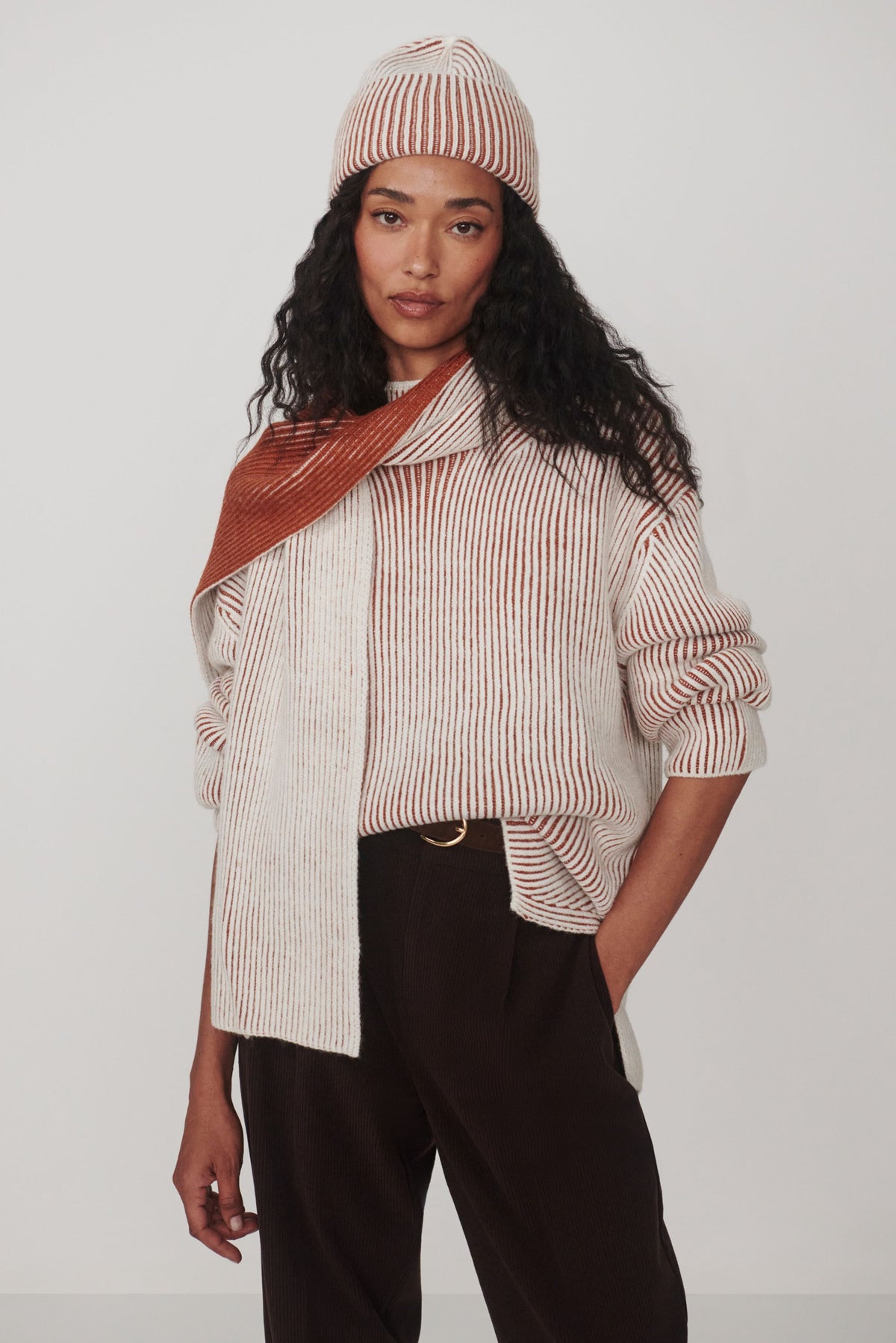 Dionne Plated Knit Beanie