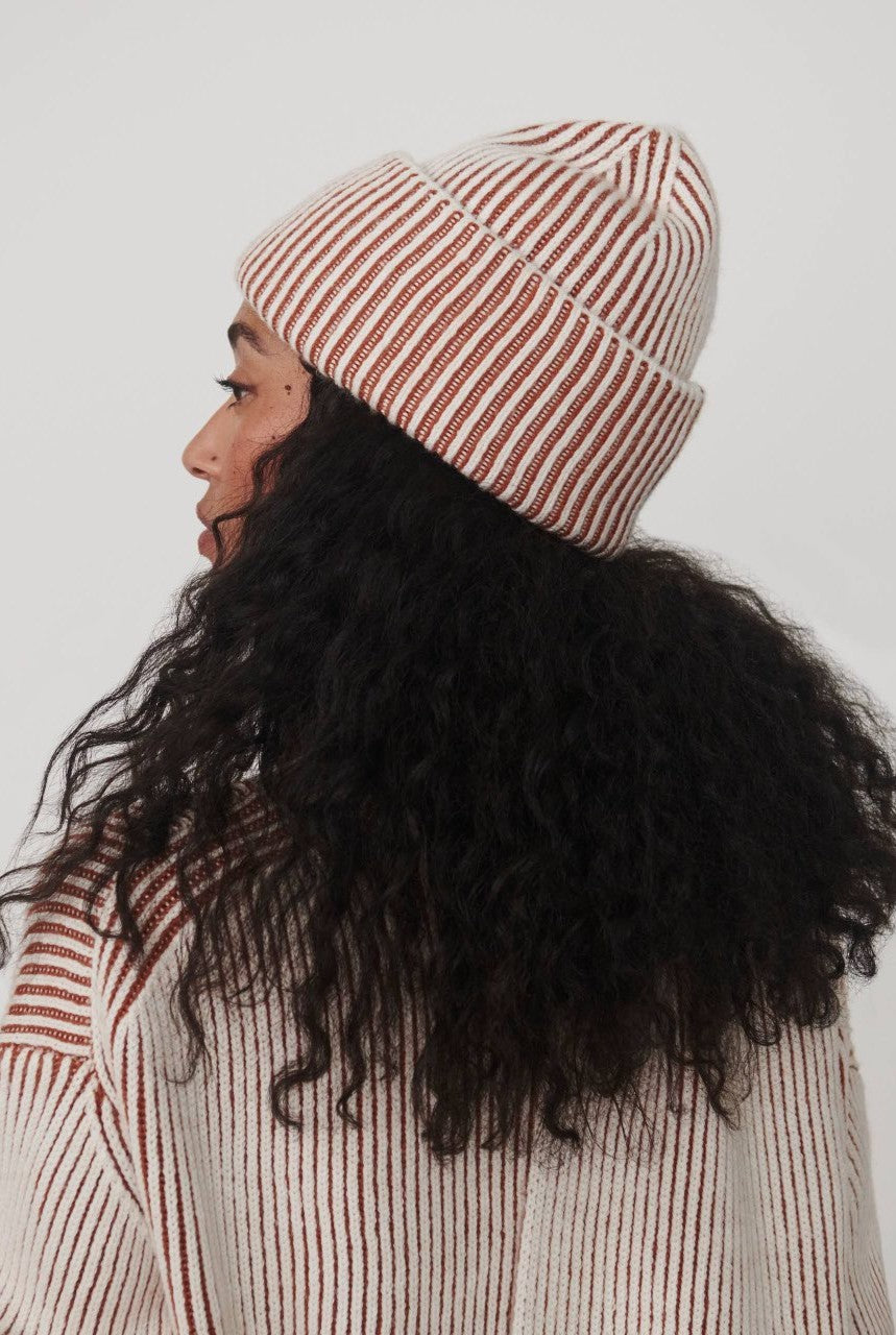 Dionne Plated Knit Beanie