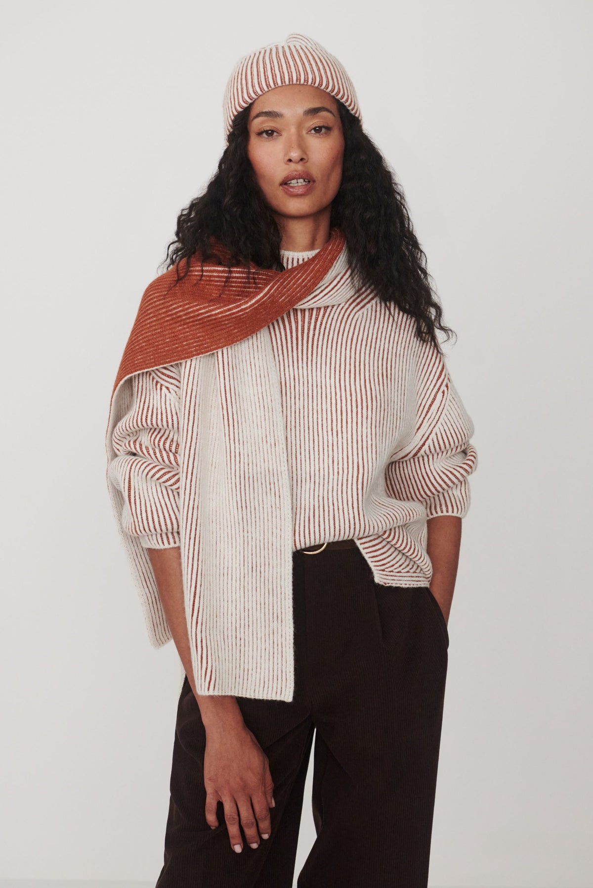 Deville Planted Knit Scarf
