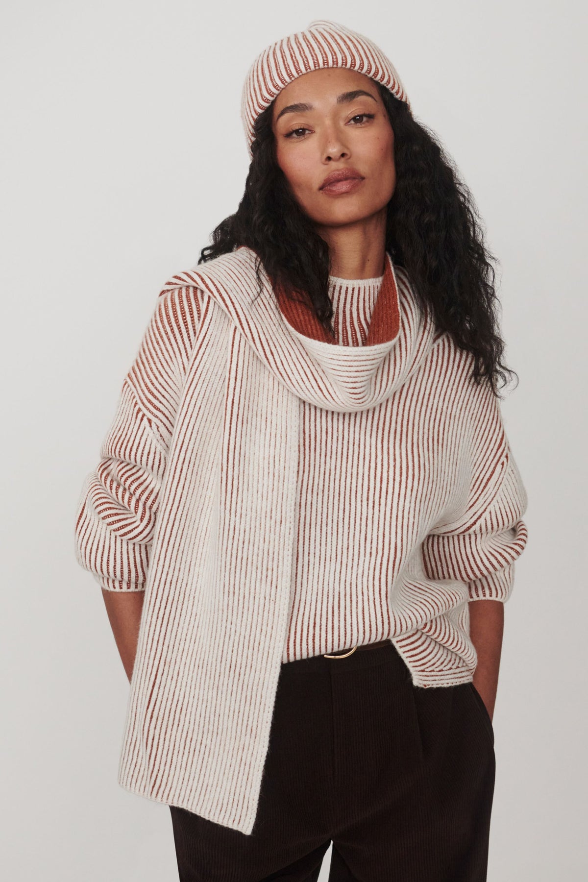 Deville Planted Knit Scarf
