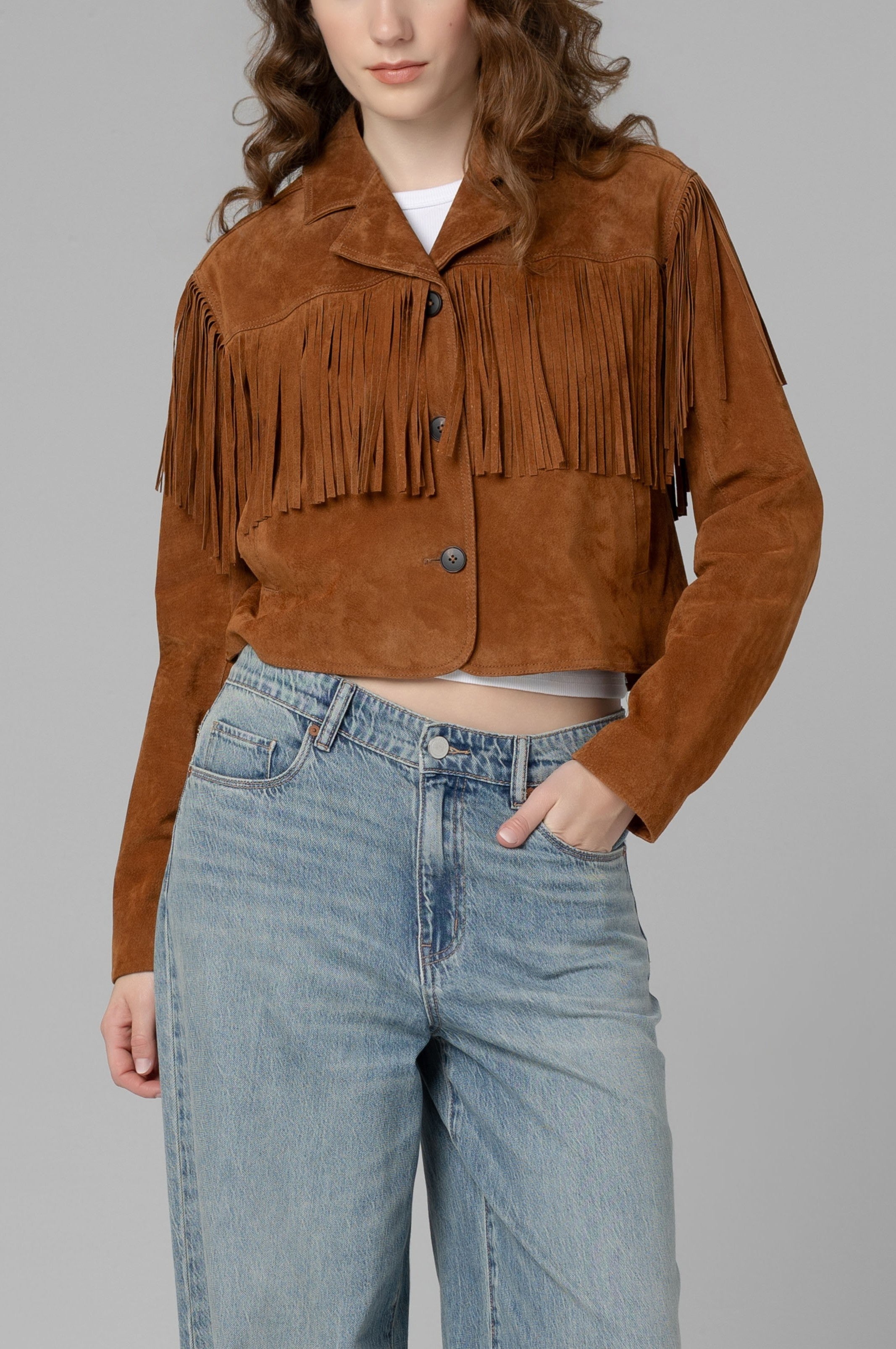 Smoked Paprika Suede Jacket