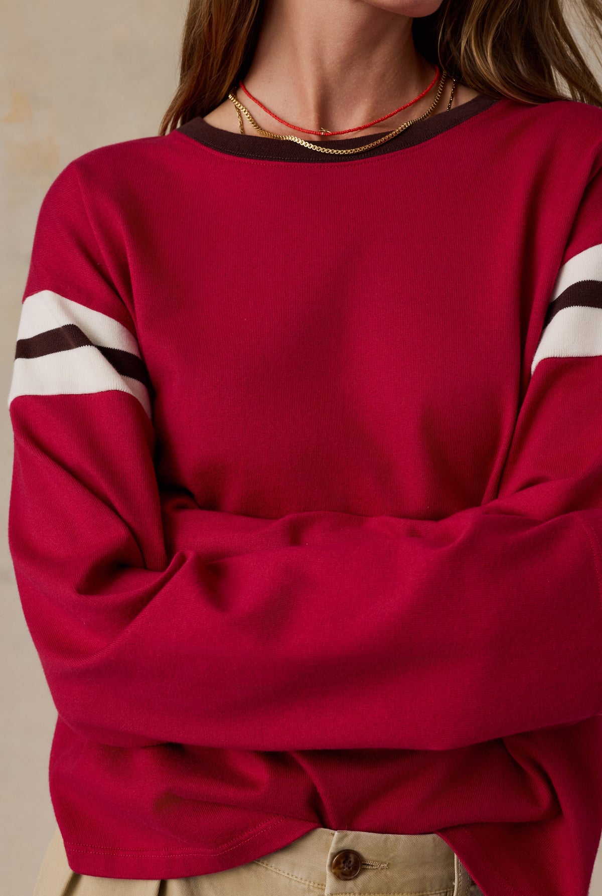Sport Jersey Throwback Long Sleeve Tee