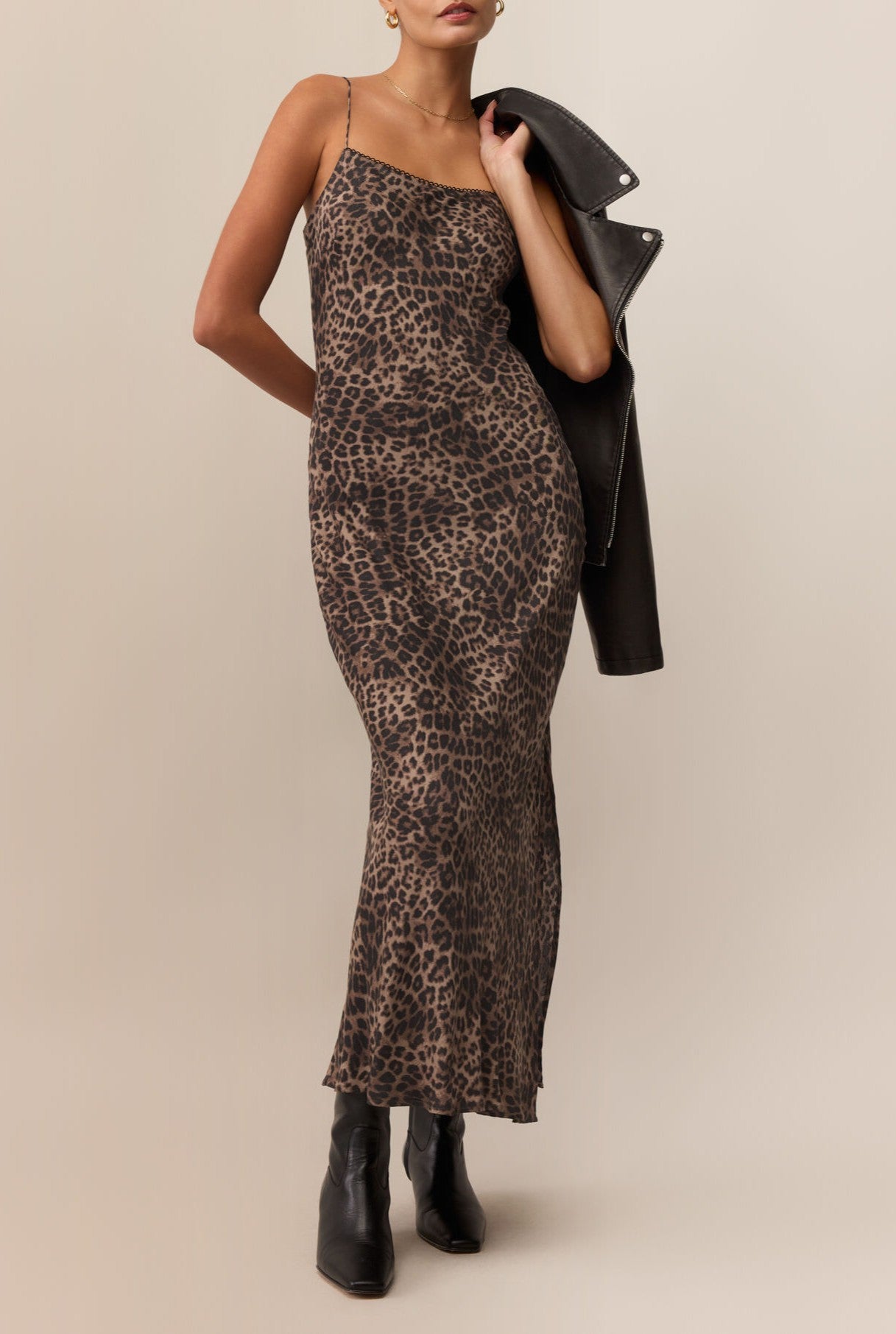 Cielo Leopard Midi Dress