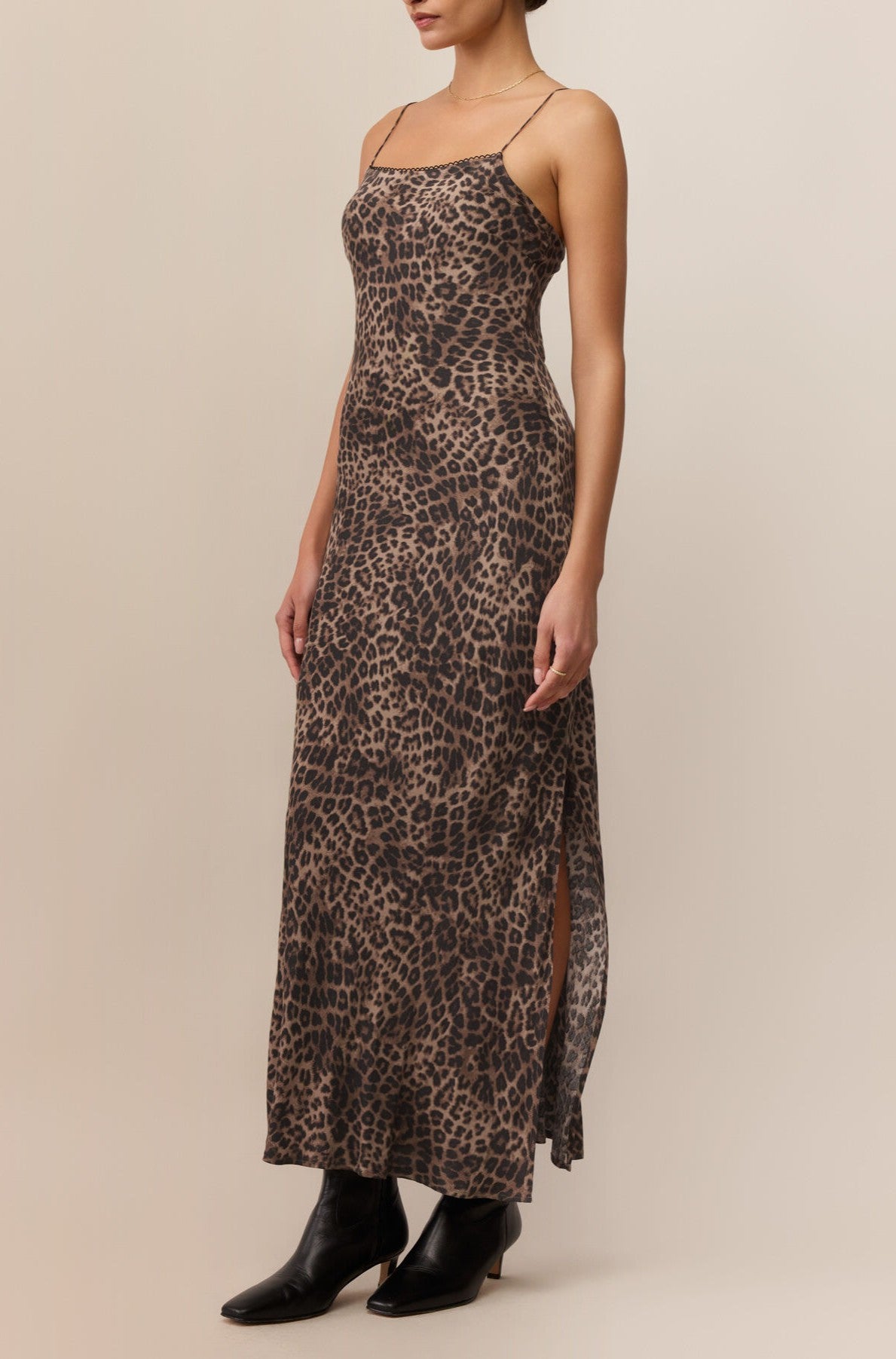 Cielo Leopard Midi Dress